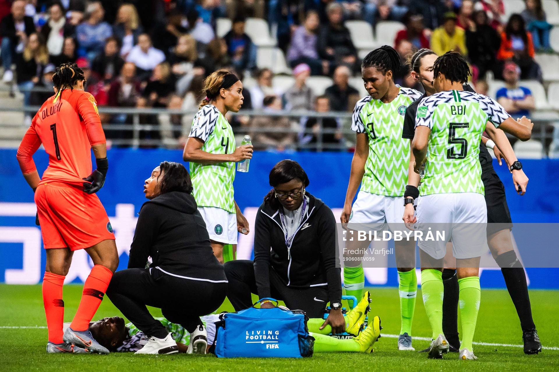 Faith Michael of Nigeria receives treatment