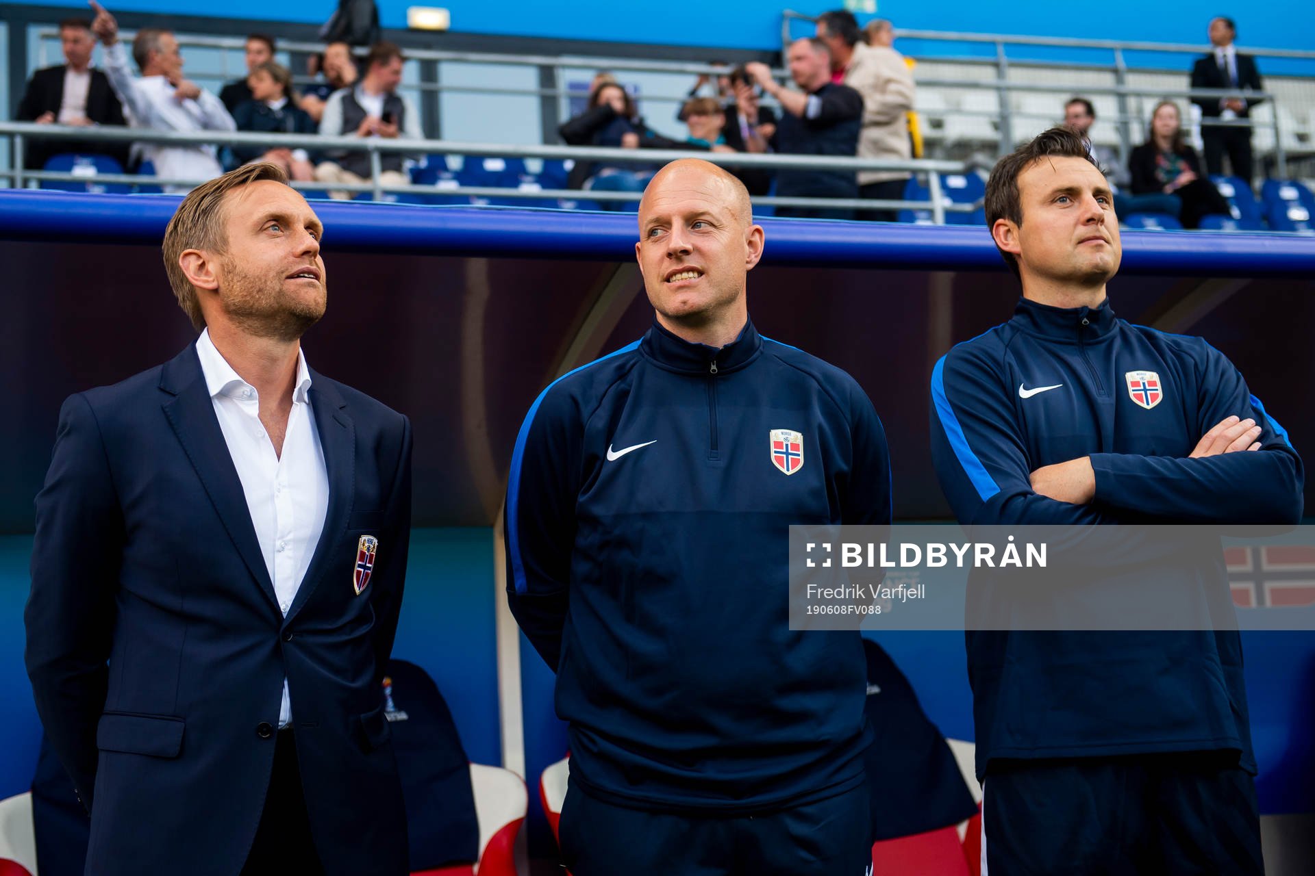 Martin Sjögren, head coach of Norway, Anders Jacobson,