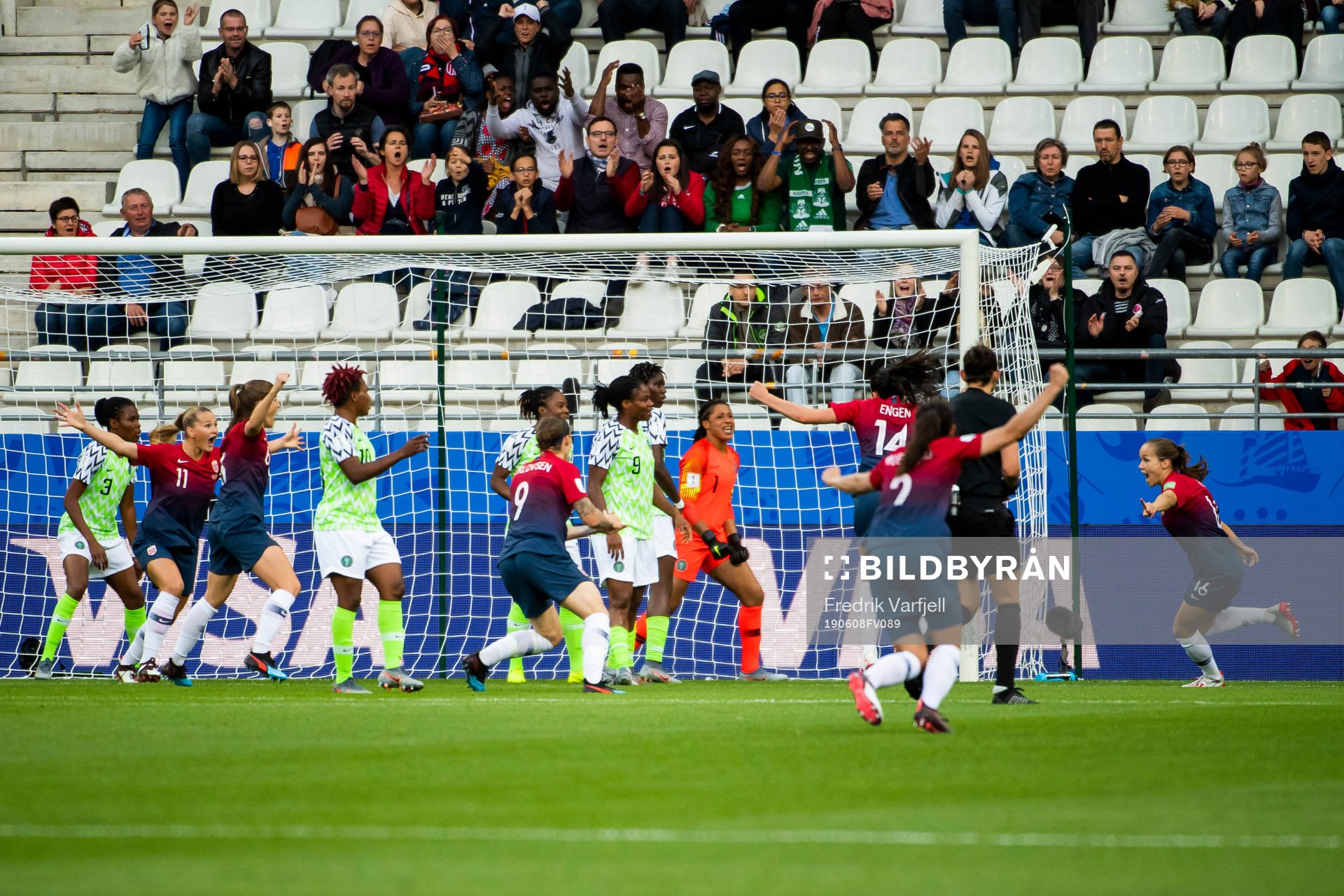 Guro Reiten of Norway celebrates
