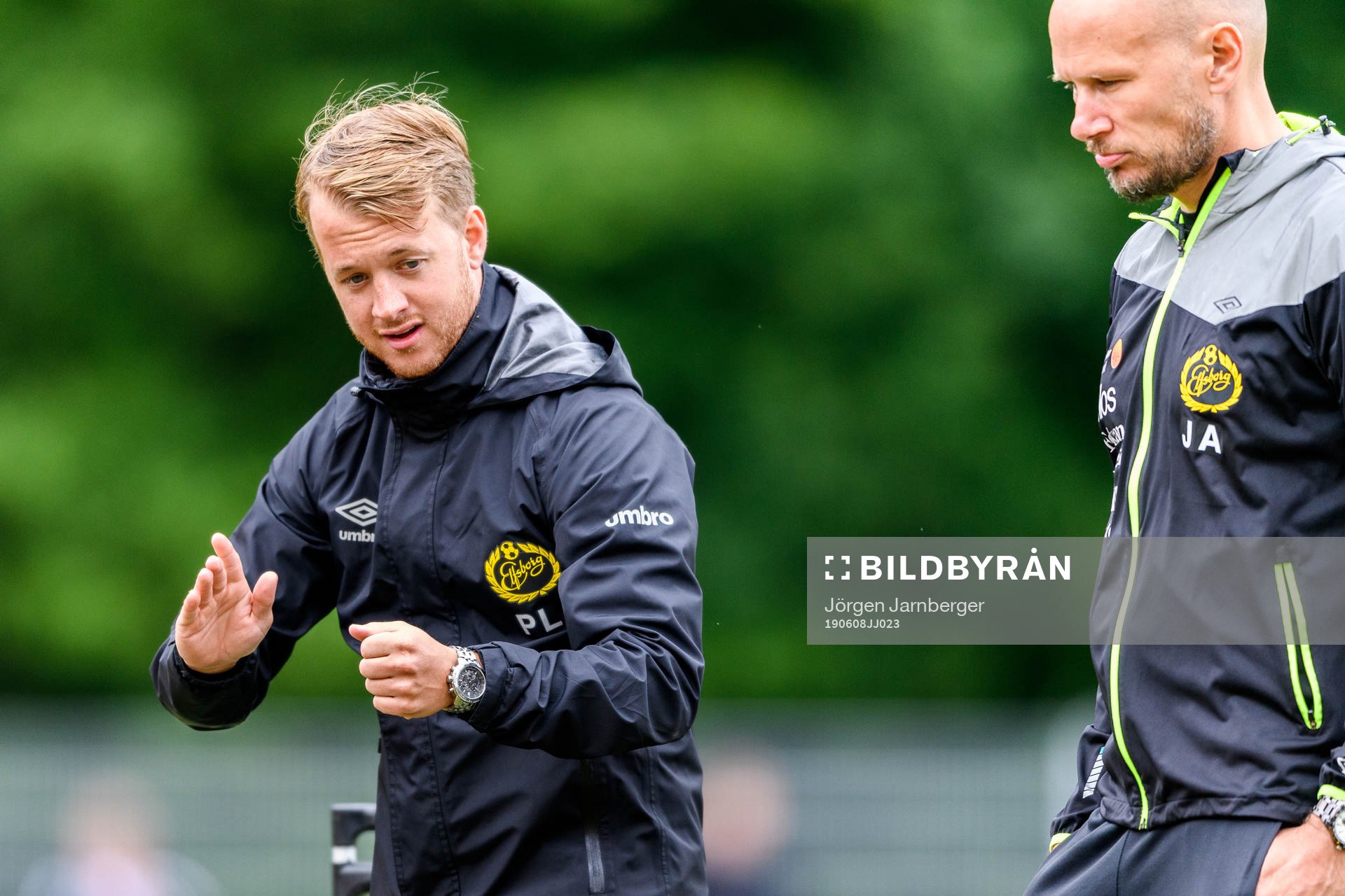 Elfsborgs tränare Joakim Alexandersson och Patrik Lövhage