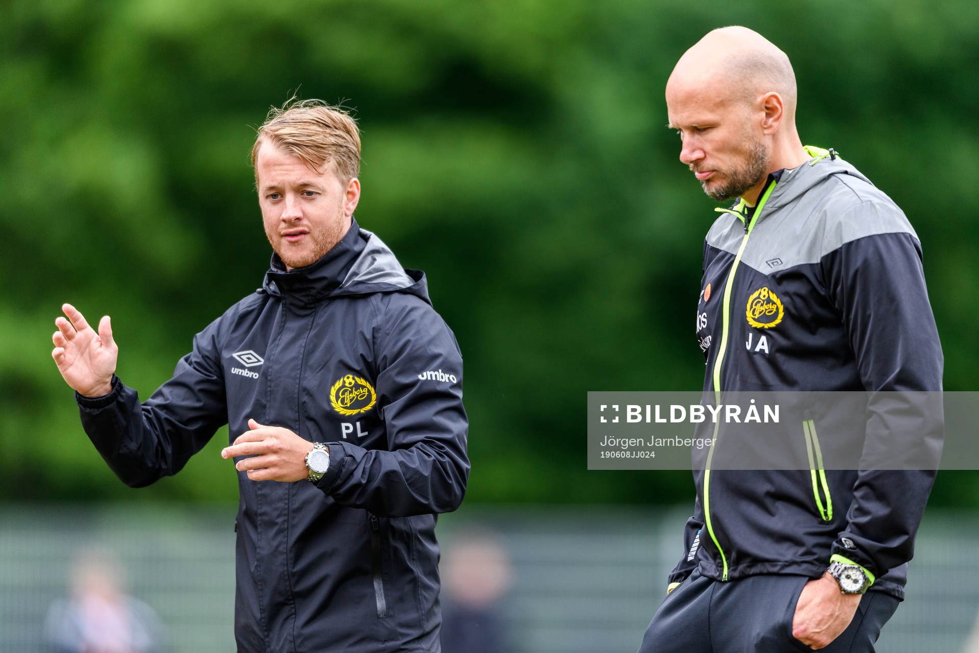Elfsborgs tränare Joakim Alexandersson och Patrik Lövhage