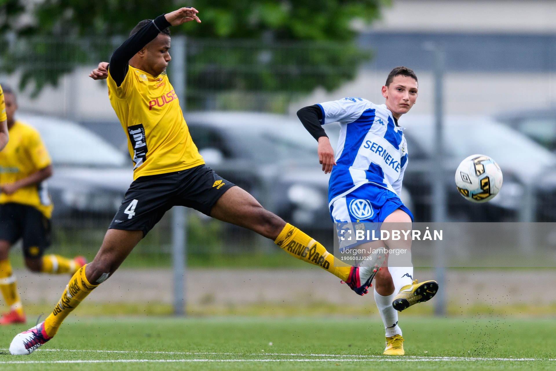 IFK Göteborgs Guga Gatjetjiladze och Elfsborgs Zakkar