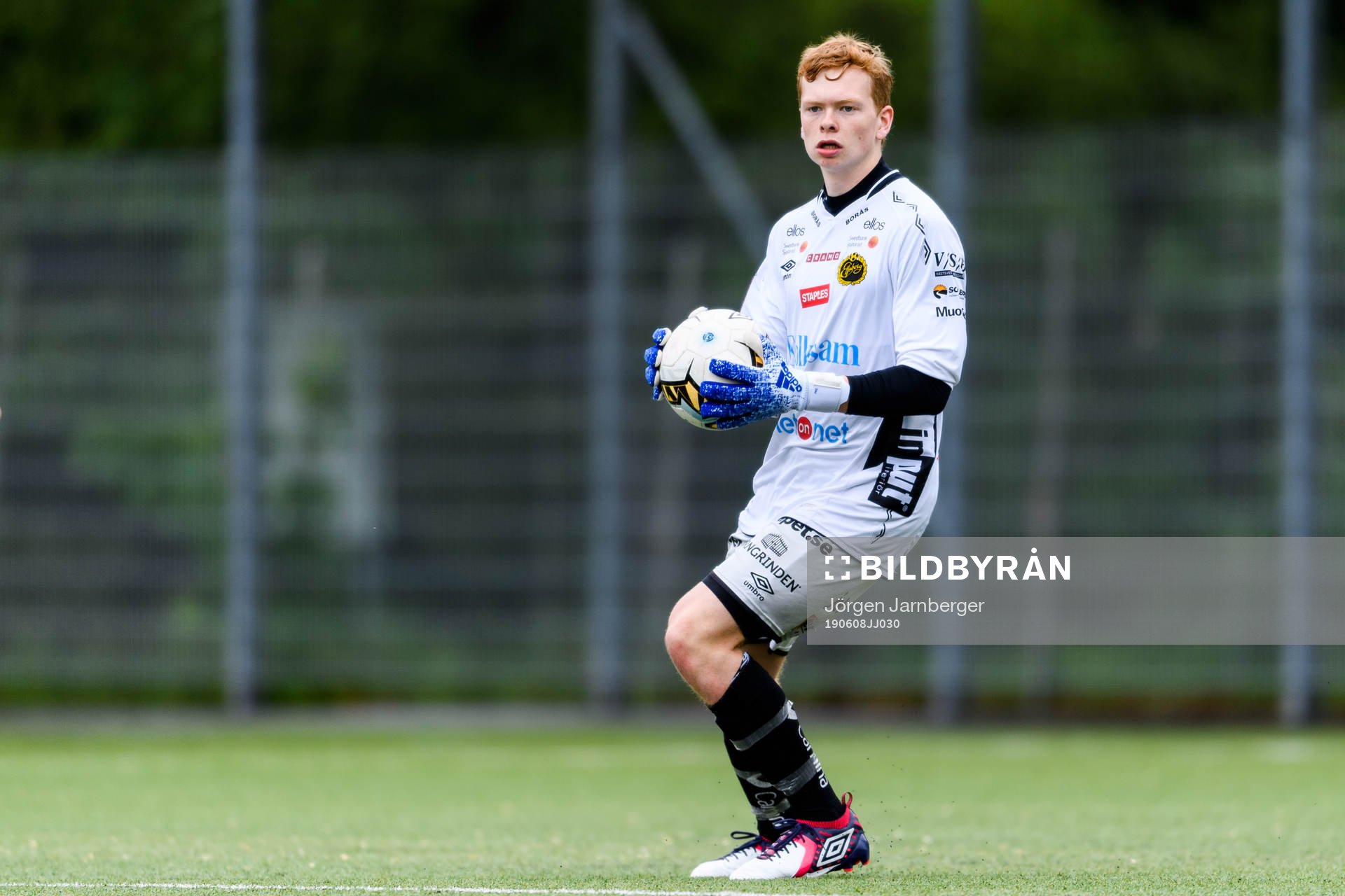 Elfsborgs målvakt Jacob Löngårdh under fotbollsmatchen för P16 mellan Elfsborg och IFK Göteborg den 8 juni 2019 i Borås.
