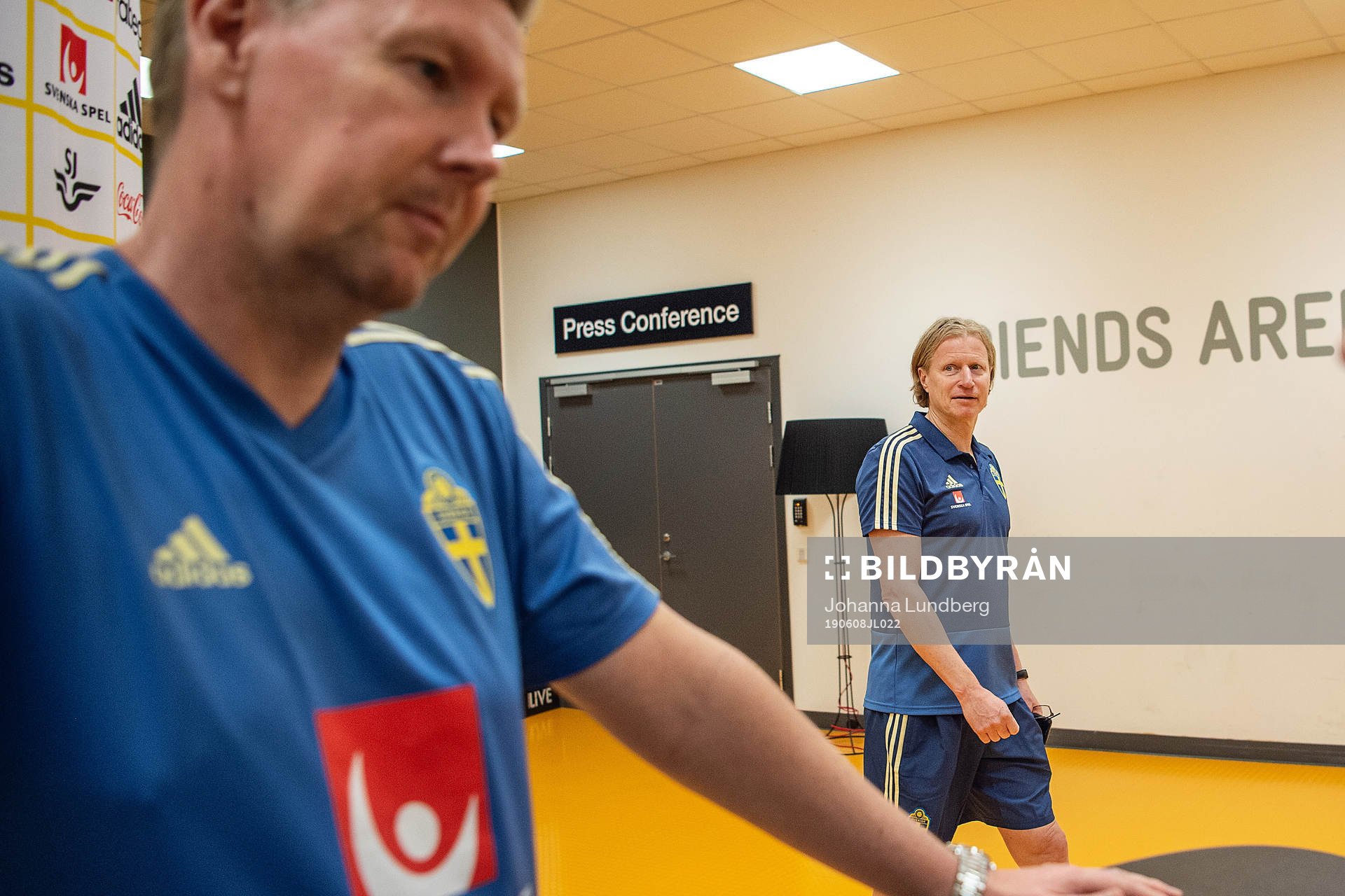 assistant coach Peter Wettergren and team manager Stefan