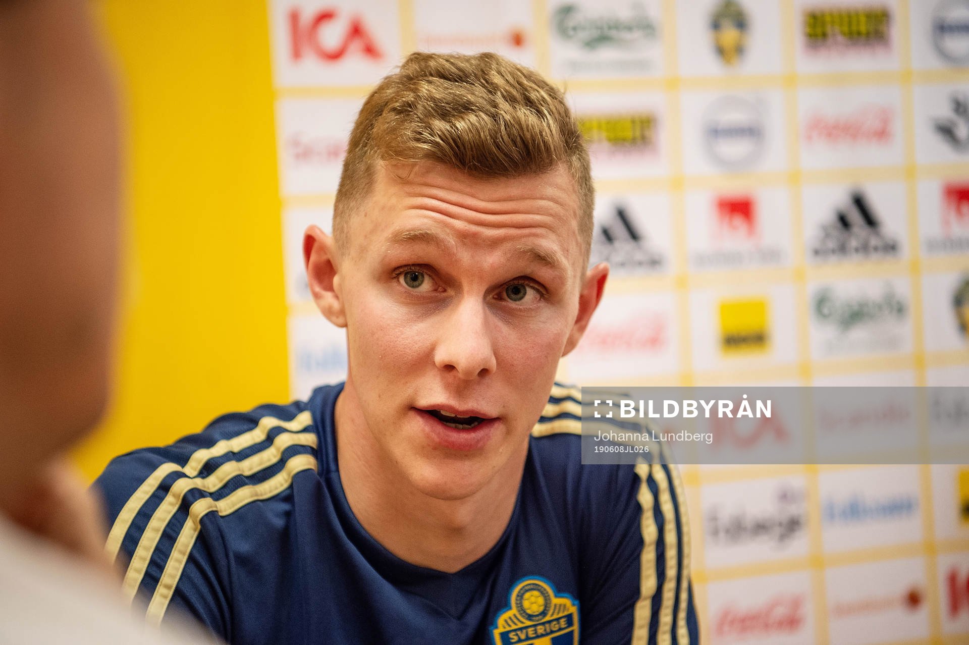 Emil Krafth of the Swedish national football team