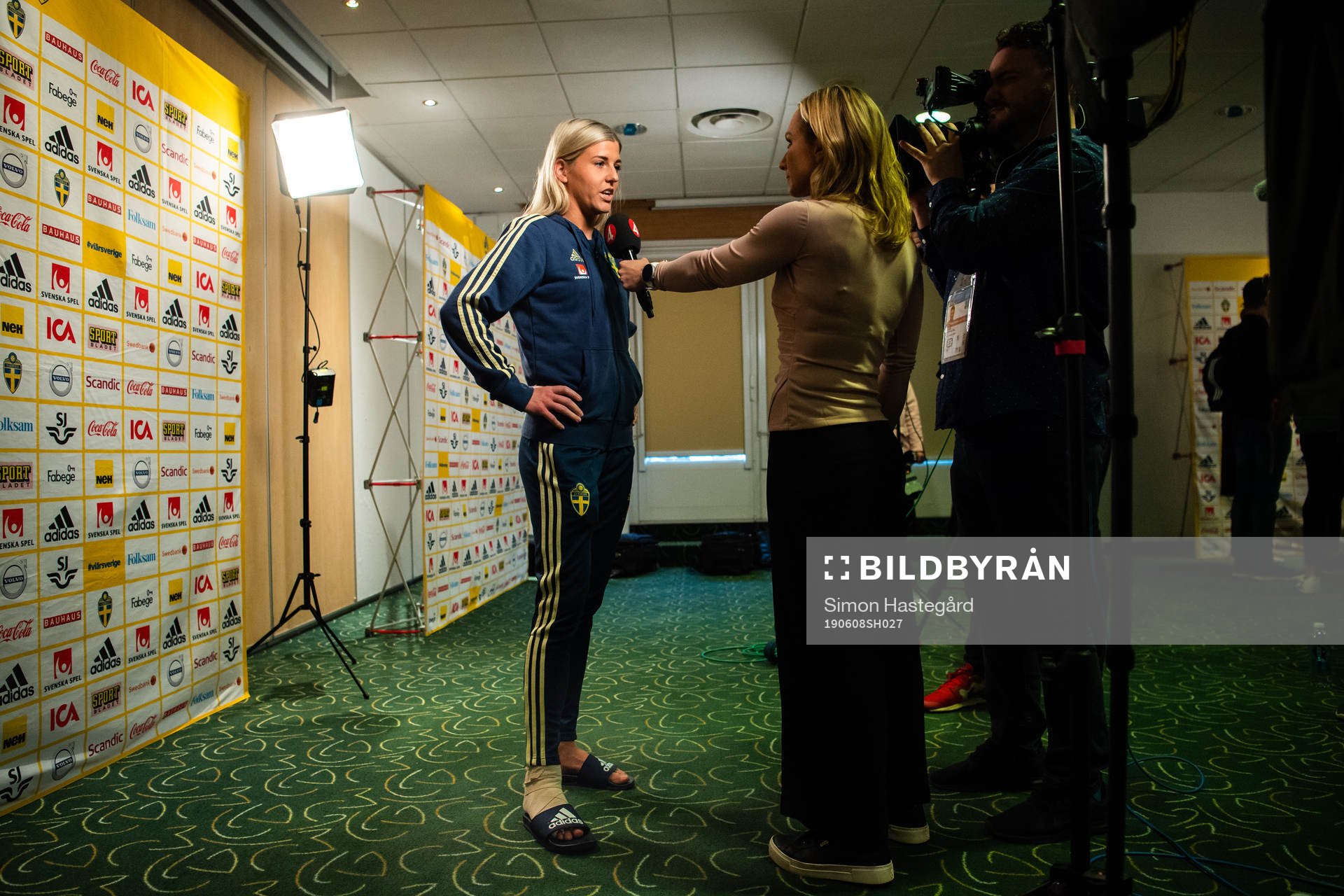 Olivia Schough of Swedish national women football team