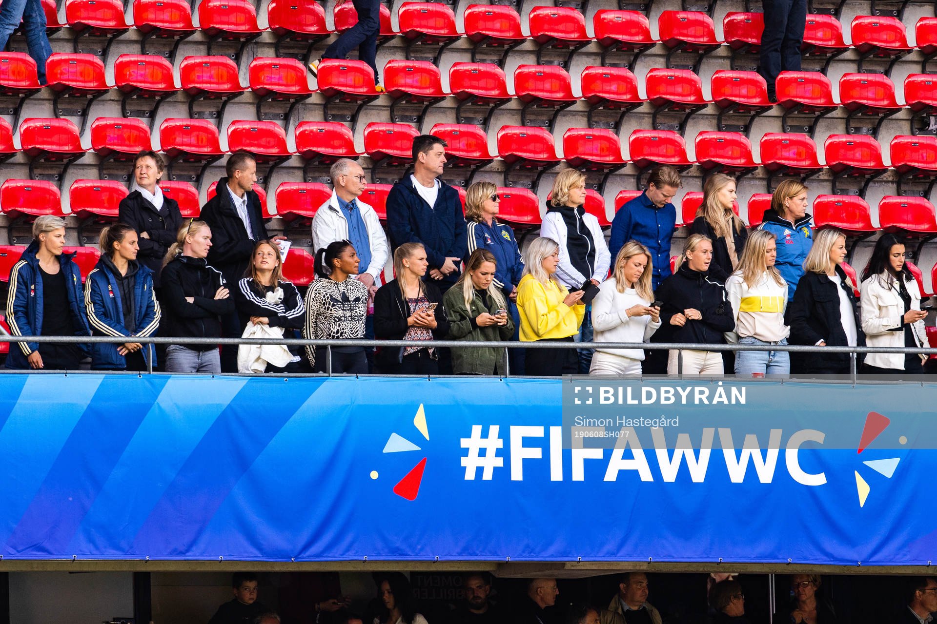 Lina Hurtig, Nathalie Björn , goalkeeper Hedvig Lindahl ,