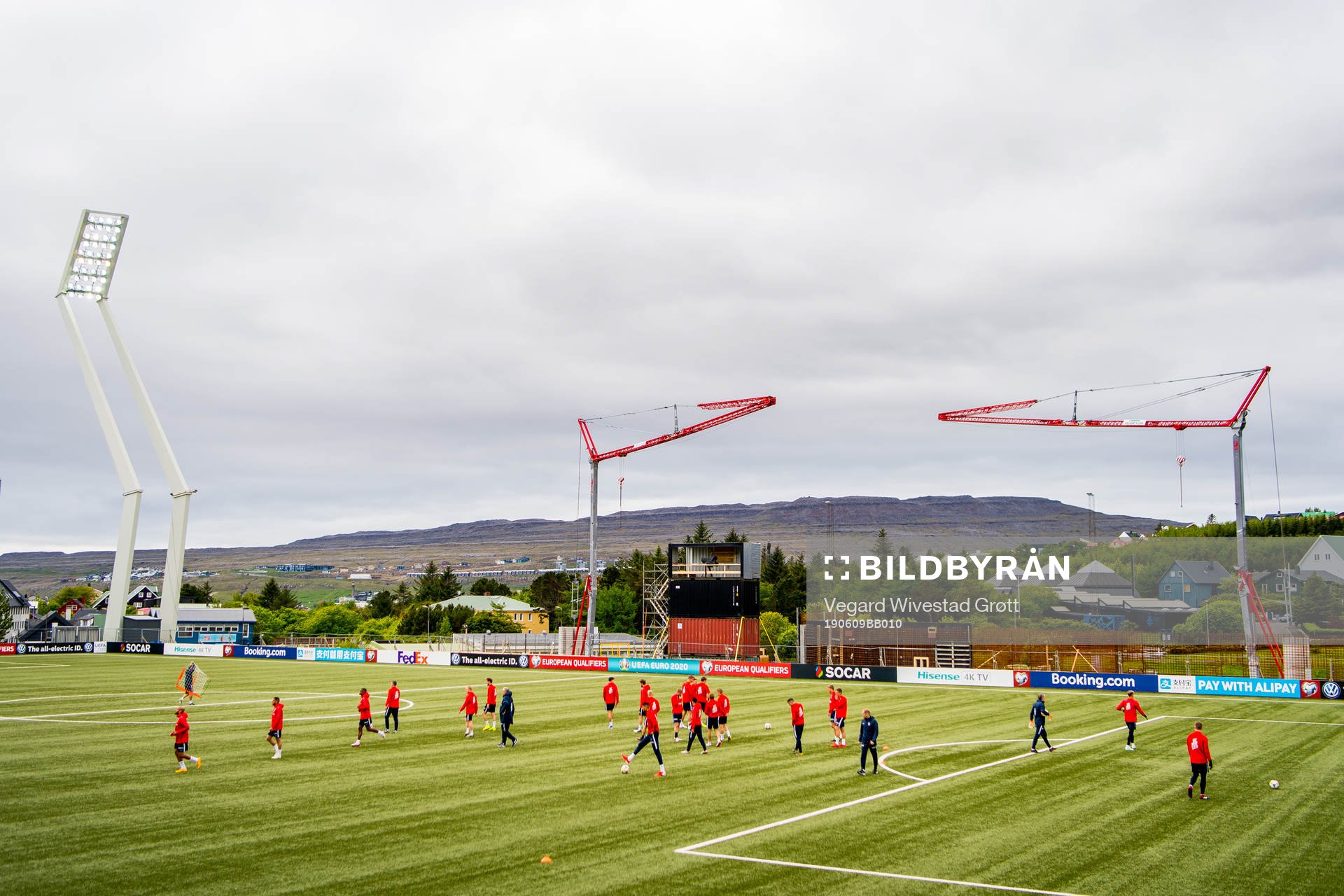 Players and coaching staff of Norway