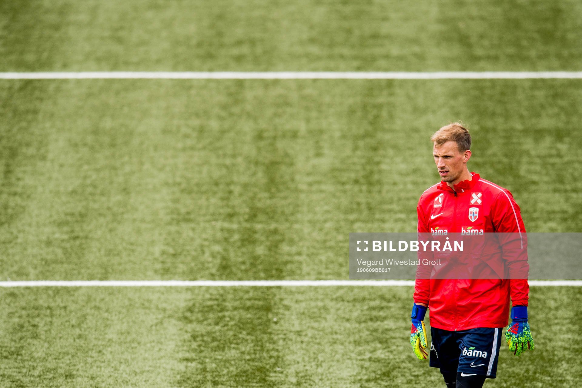 Goalkeeper André Hansen of Norway