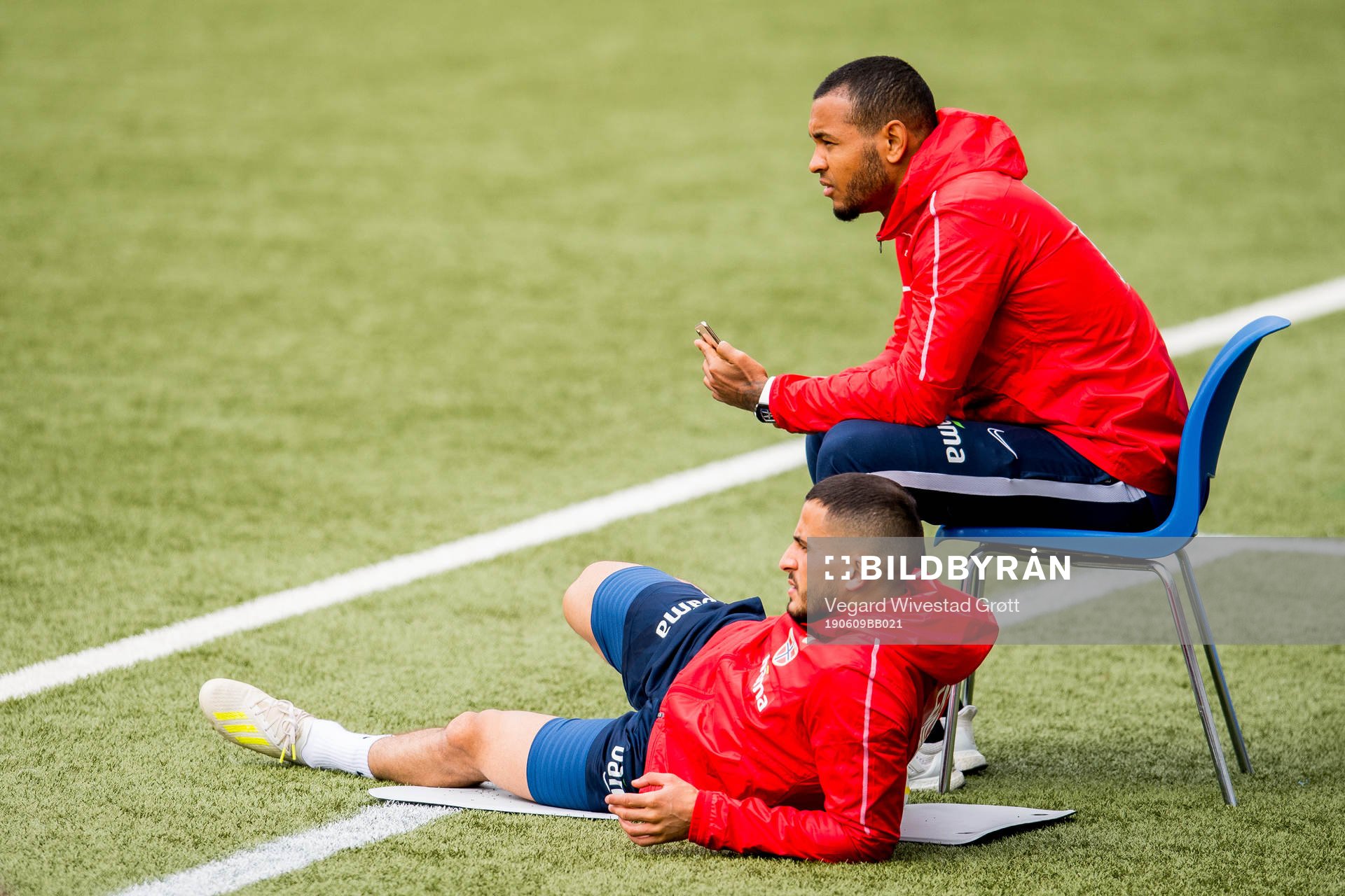 Omar Elabdellaoui and Joshua King of Norway
