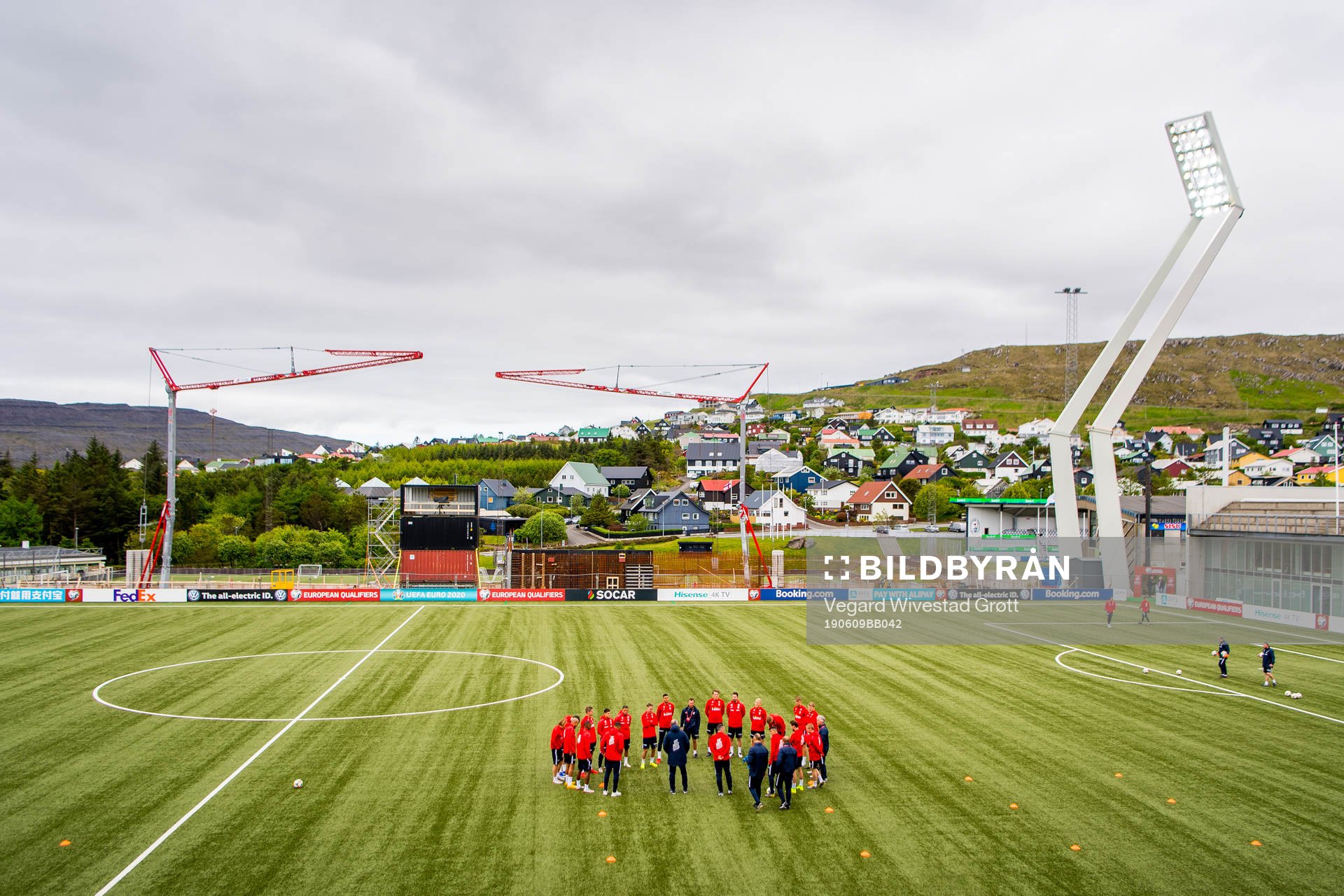 Players and coaching staff of Norway