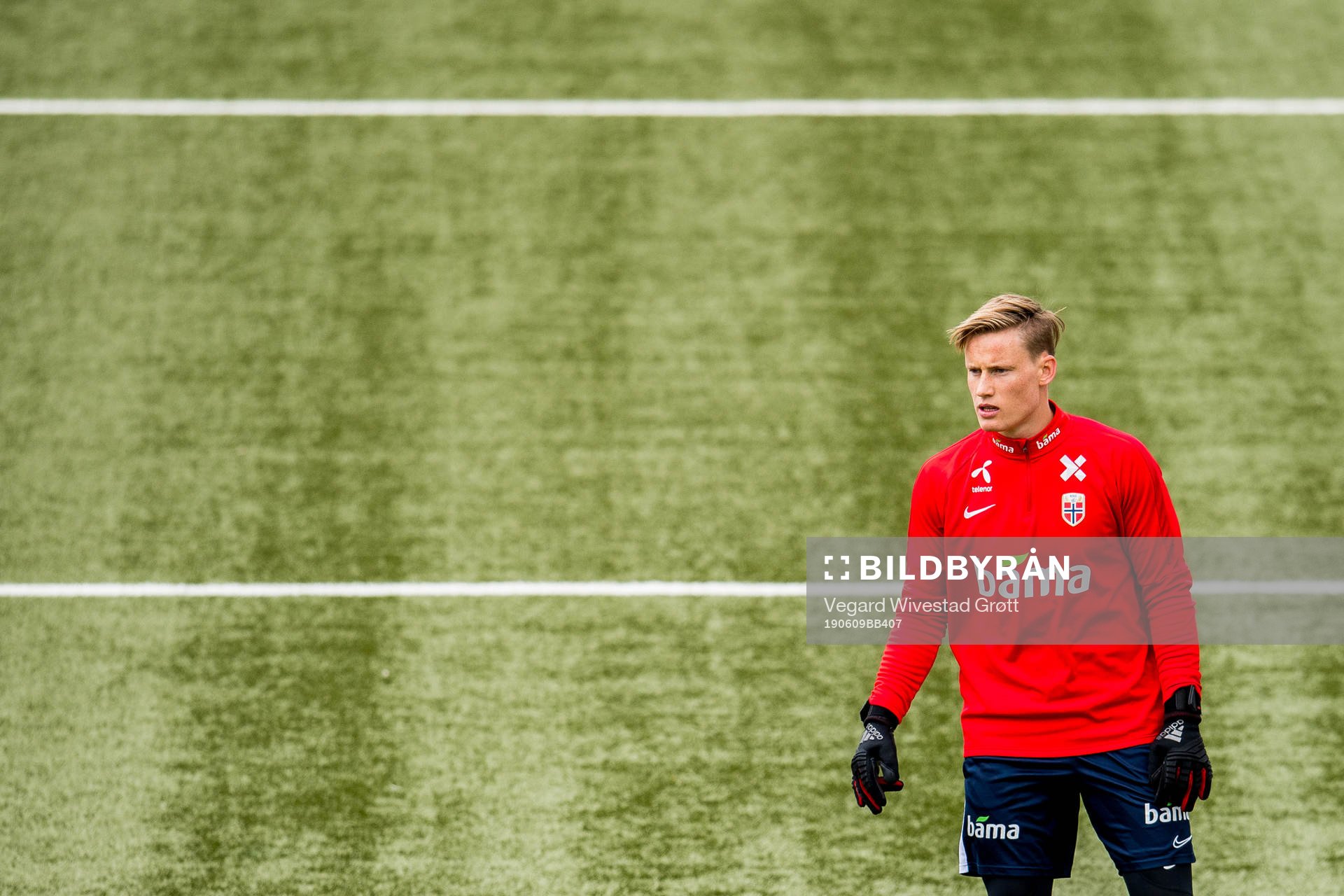 Goalkeeper Sondre Rossbach of Norway
