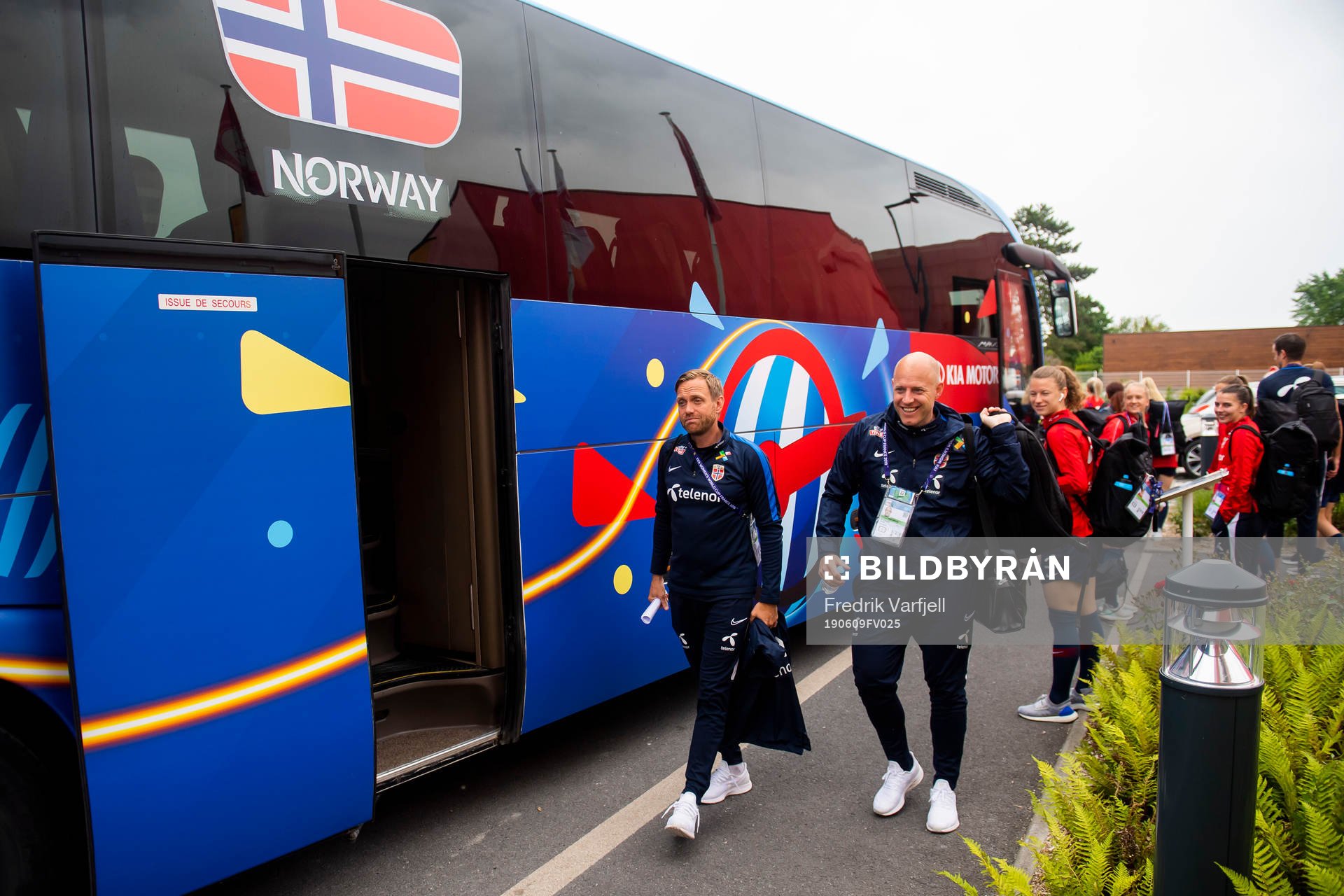 Martin Sjögren, head coach of Norway, and Anders Jacobson,
