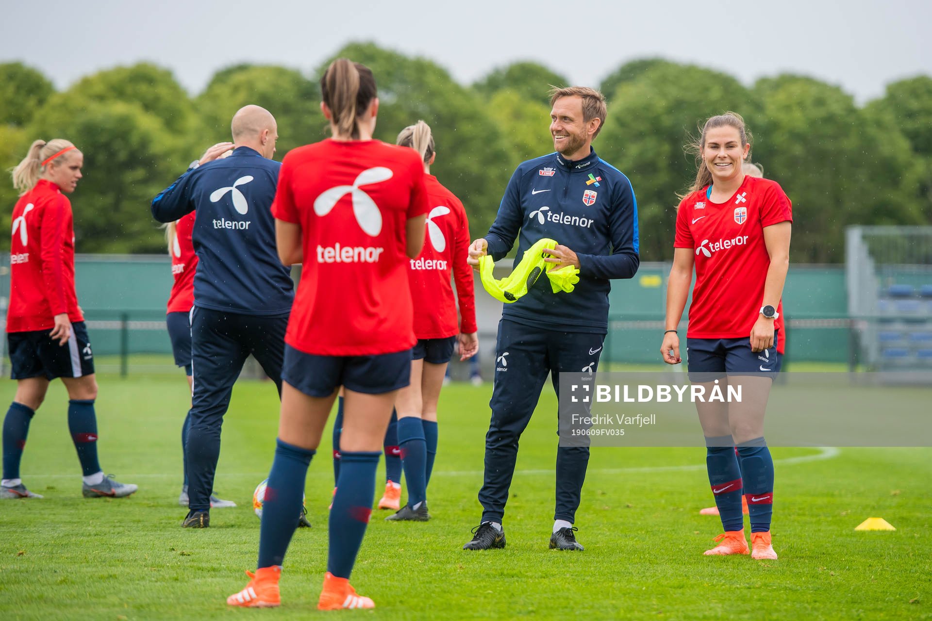 Martin Sjögren, head coach of Norway, and Emilie Bosshard
