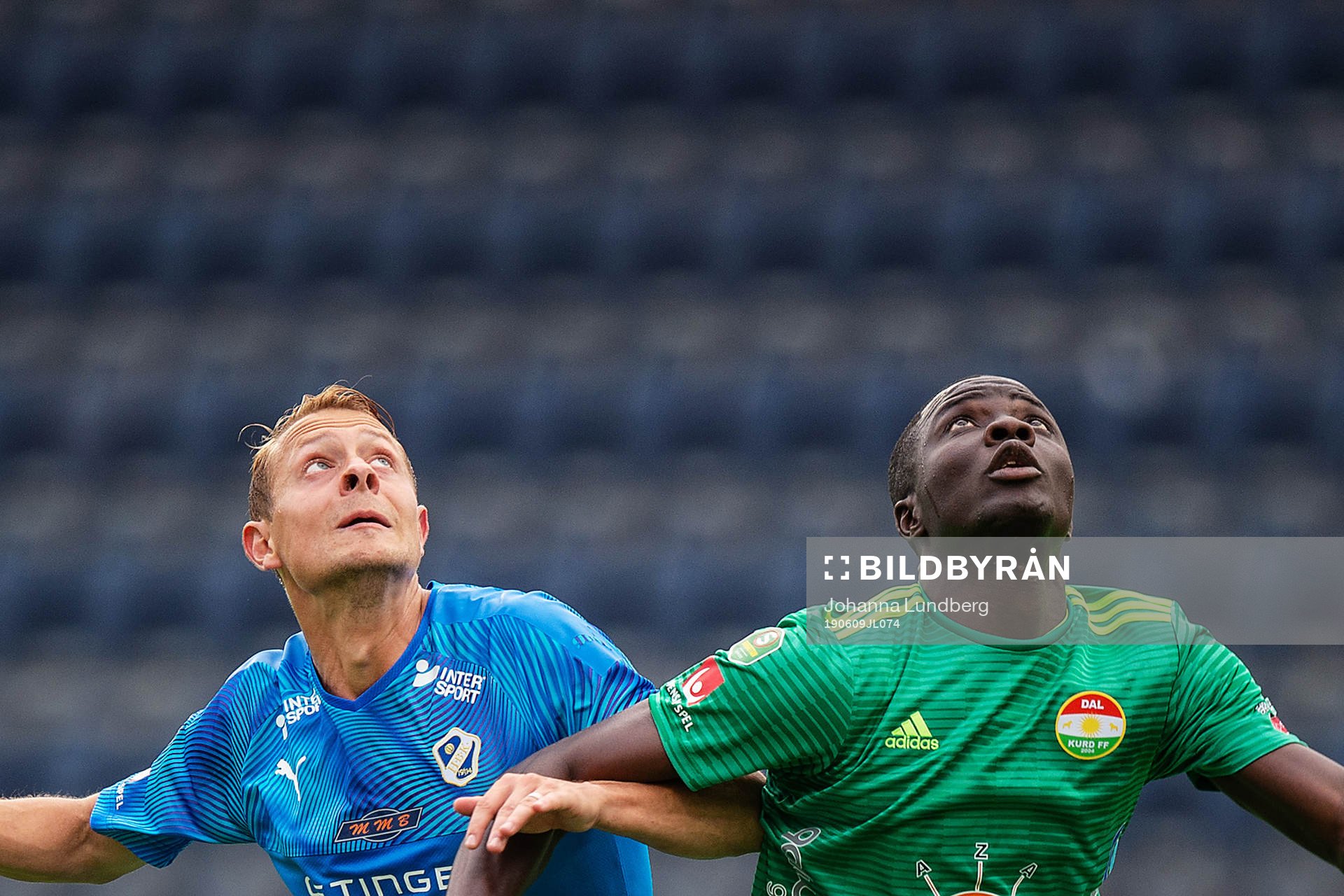 Halmstads Joel Allansson och Dalkurds Kerfala Cissoko