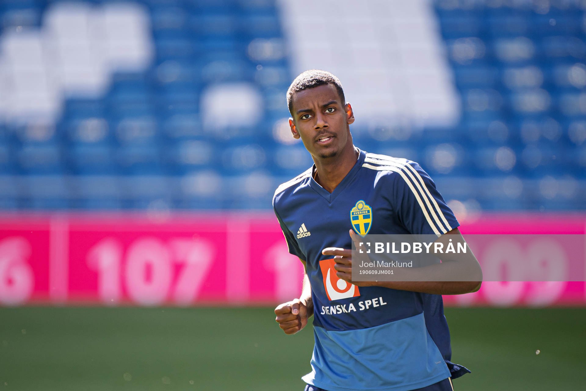Alexander Isak of the Swedish national football team