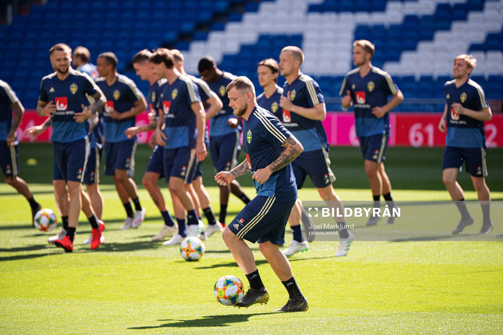 John Guidetti of the Swedish national football team