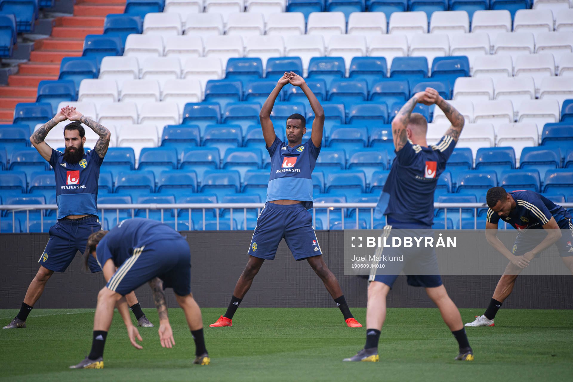 Jimmy Durmaz, Alexander Isak and Robin Quaison of the