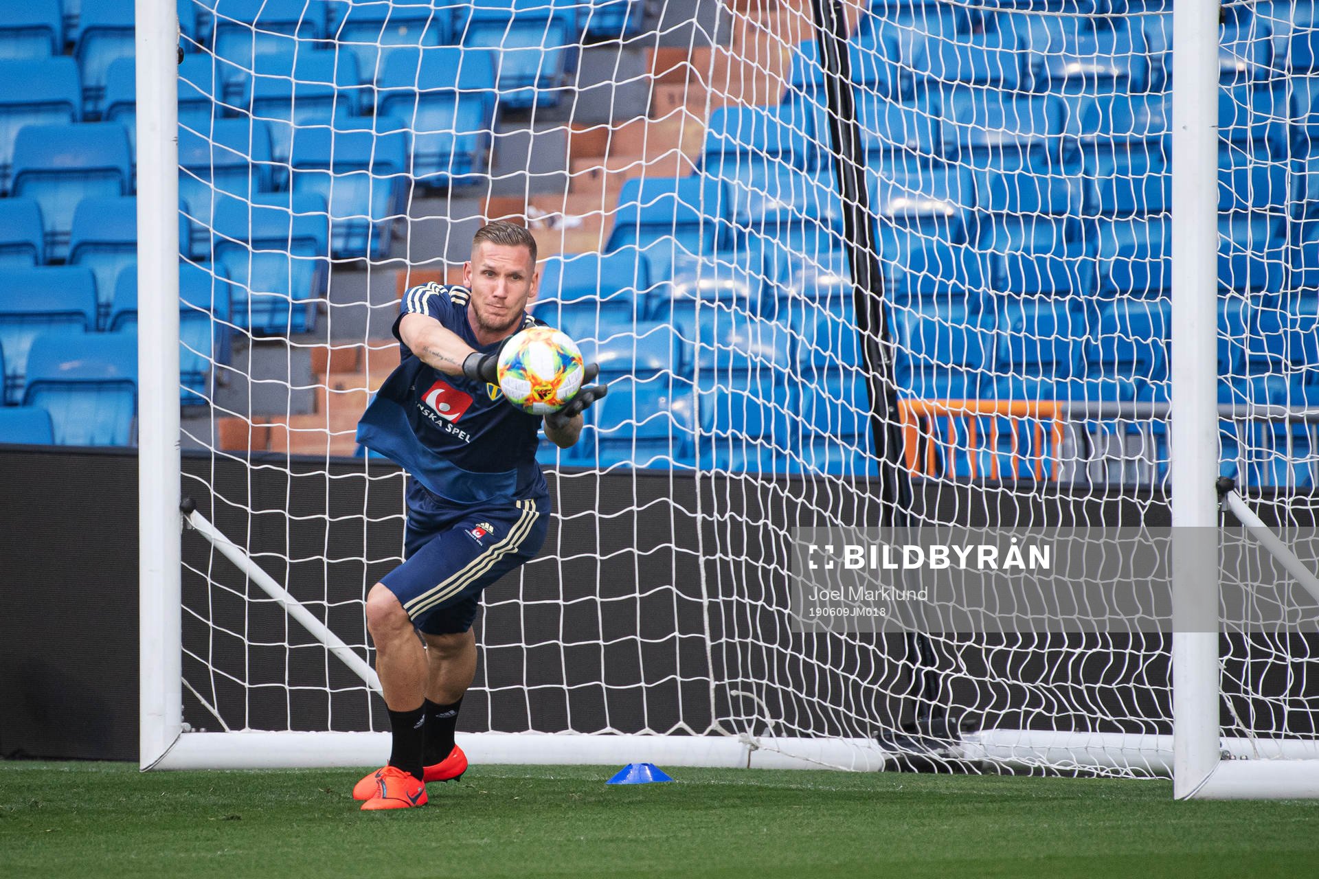 Goalkeeper Robin Olsen of the Swedish national football team