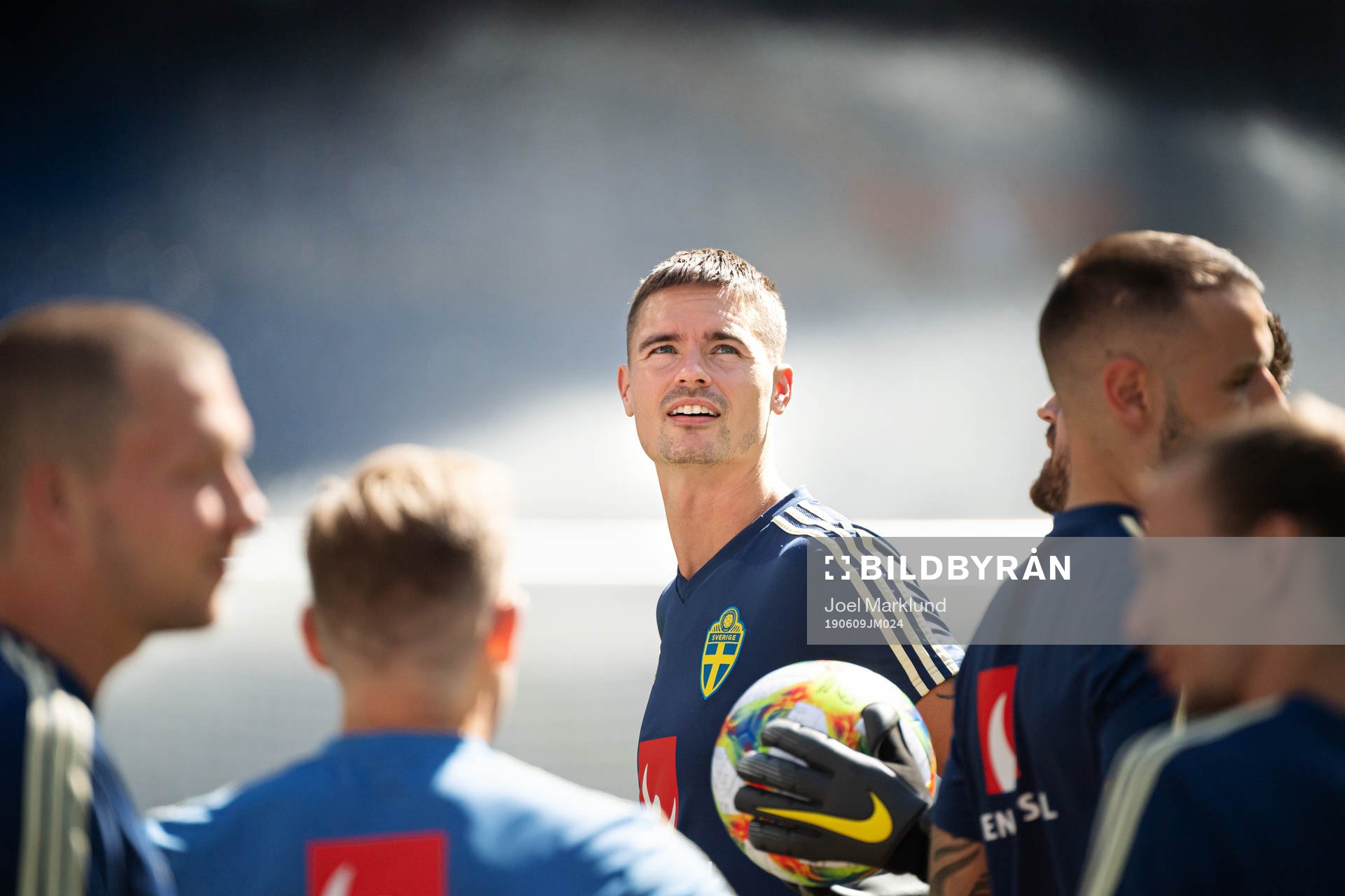 Mikael Lustig of the Swedish national football team