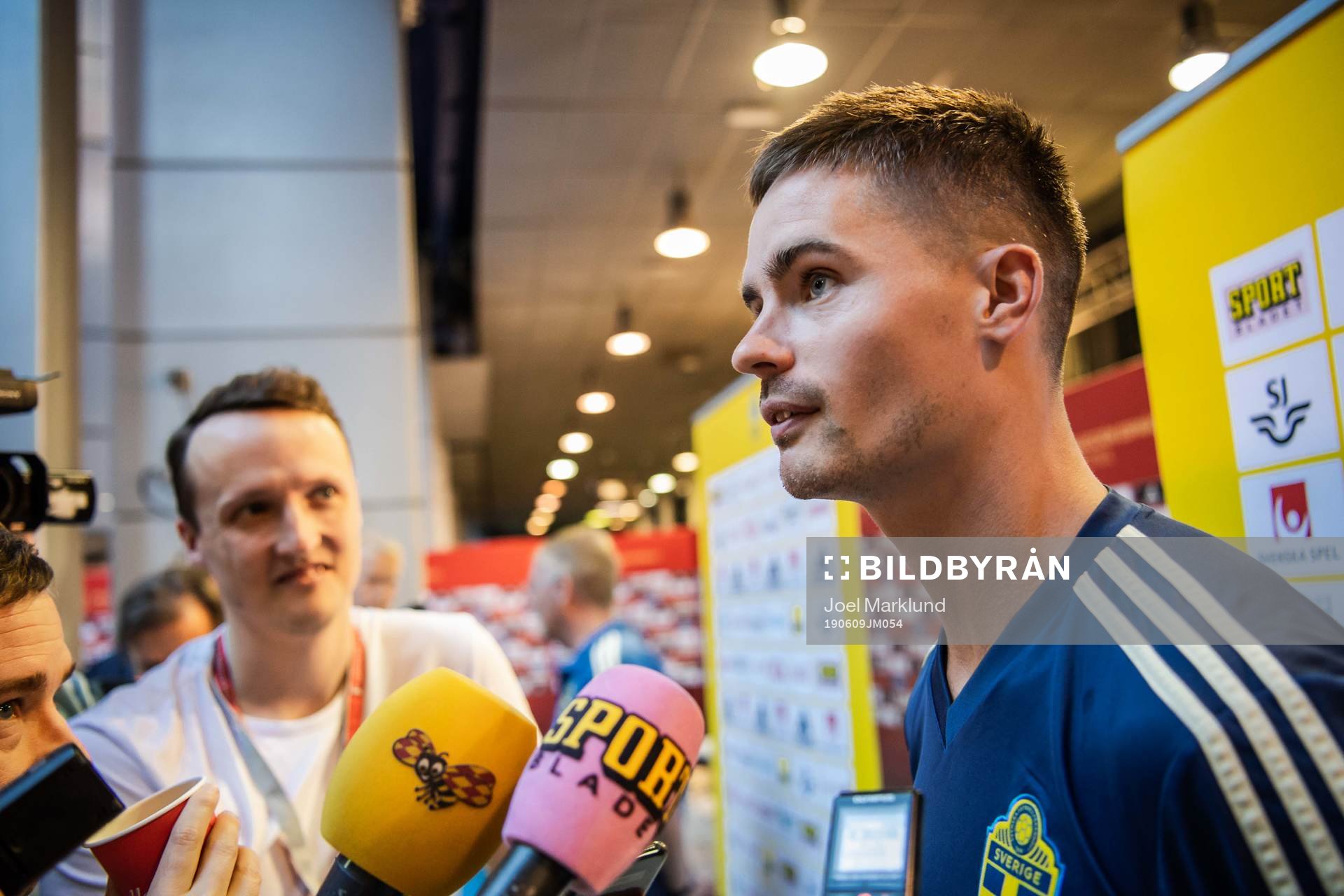 Mikael Lustig of the Swedish national football team