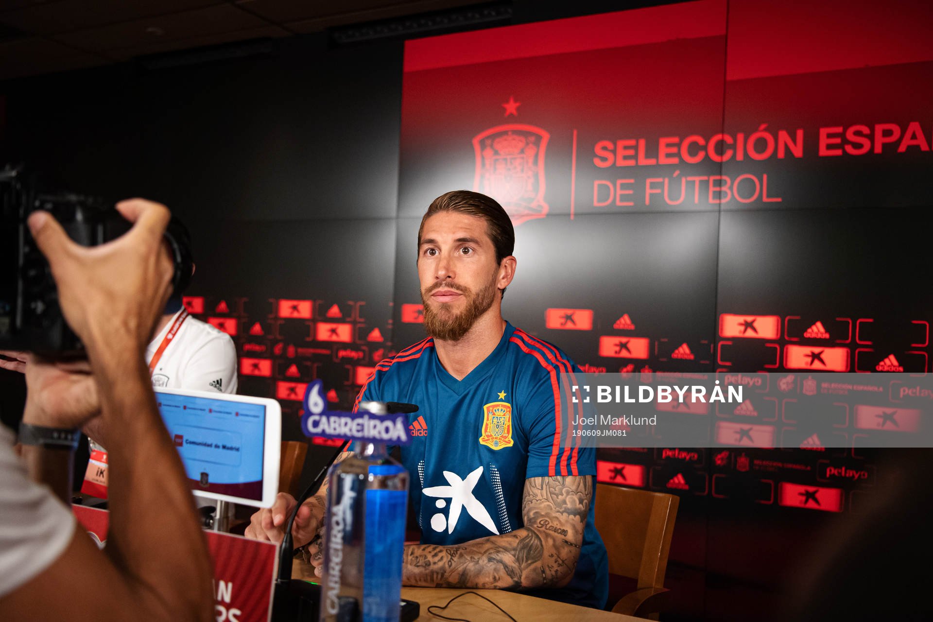 Sergio Ramos of the Spanish national football team