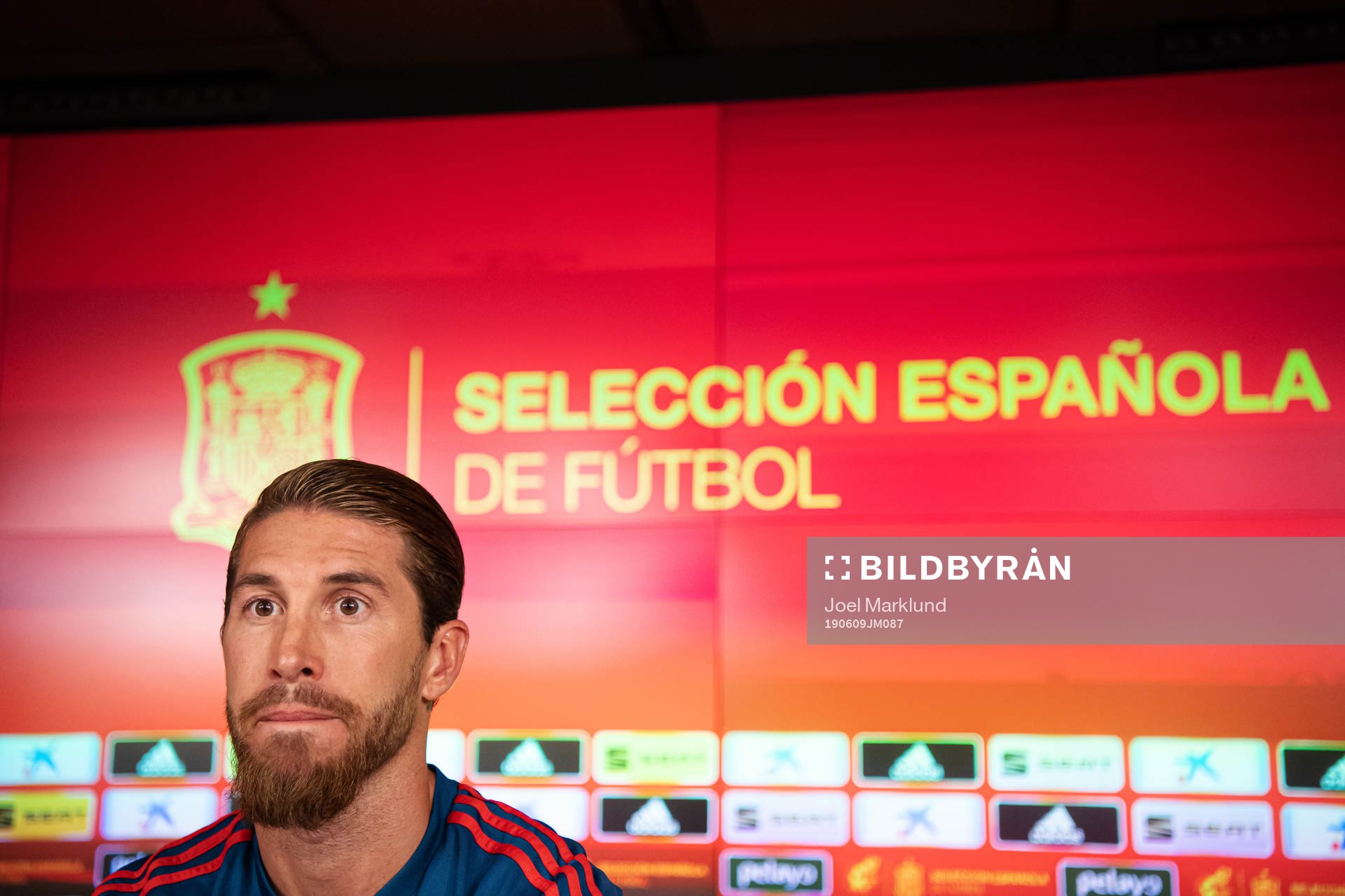 Sergio Ramos of the Spanish national football team