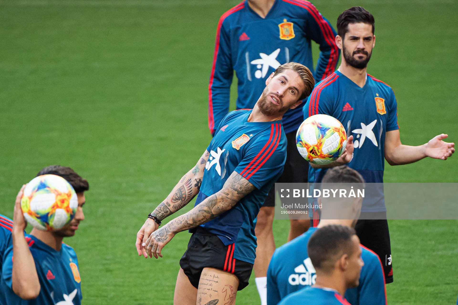 Sergio Ramos of the Spanish national football team