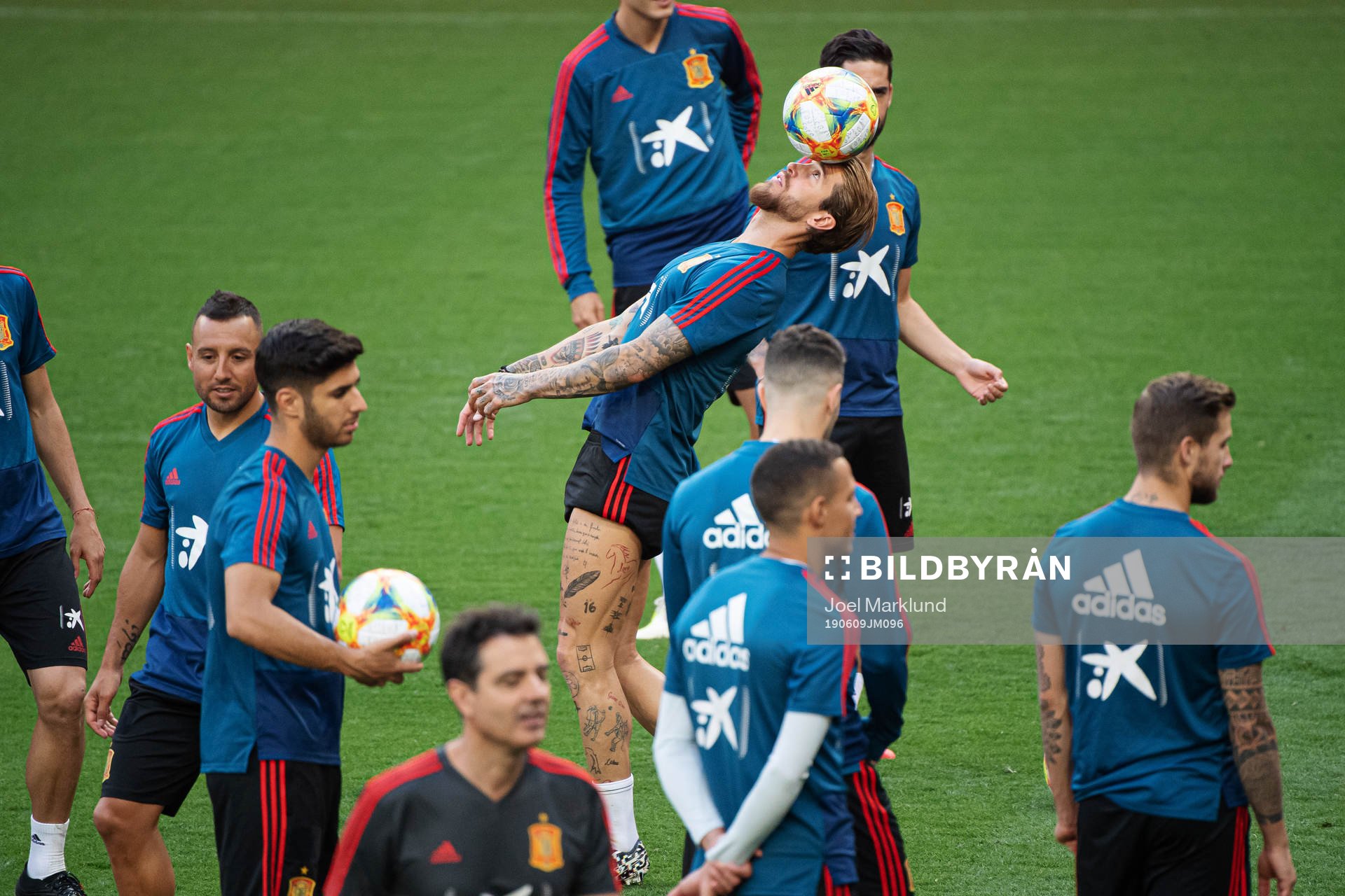Sergio Ramos of the Spanish national football team
