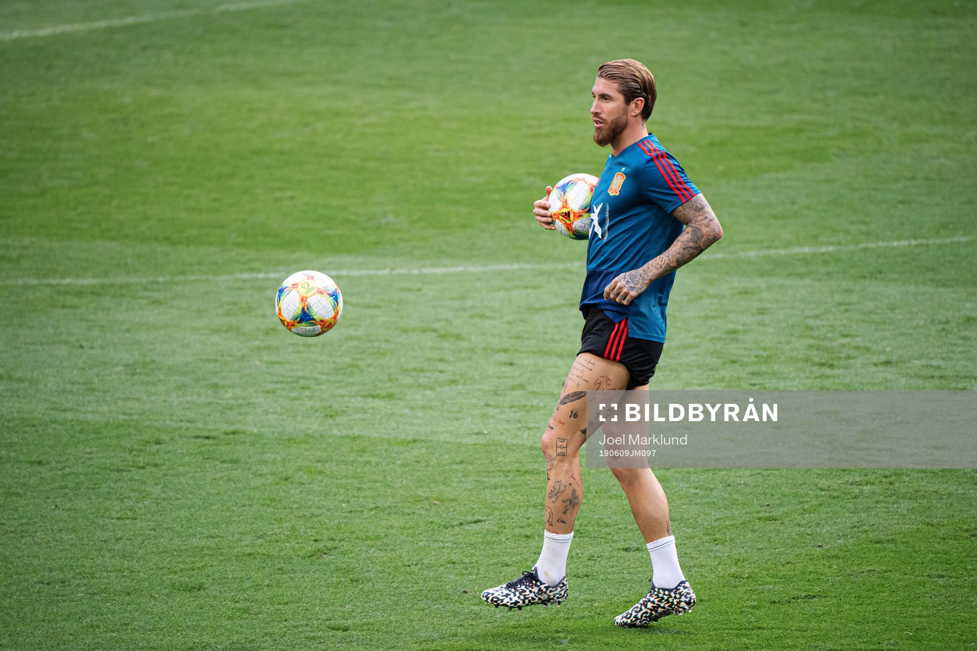 Sergio Ramos of the Spanish national football team