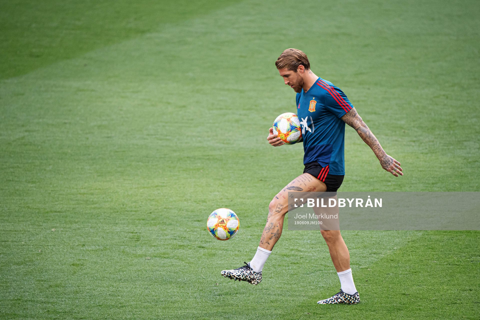 Sergio Ramos of the Spanish national football team