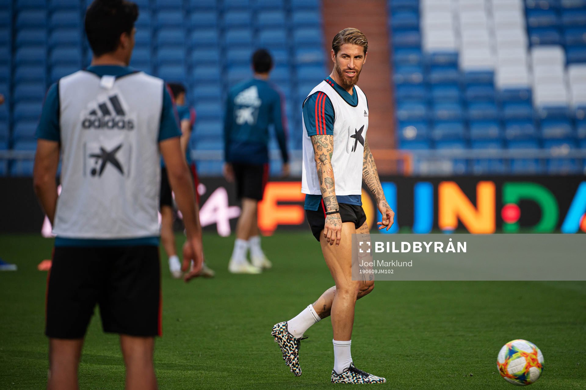 Sergio Ramos of the Spanish national football team