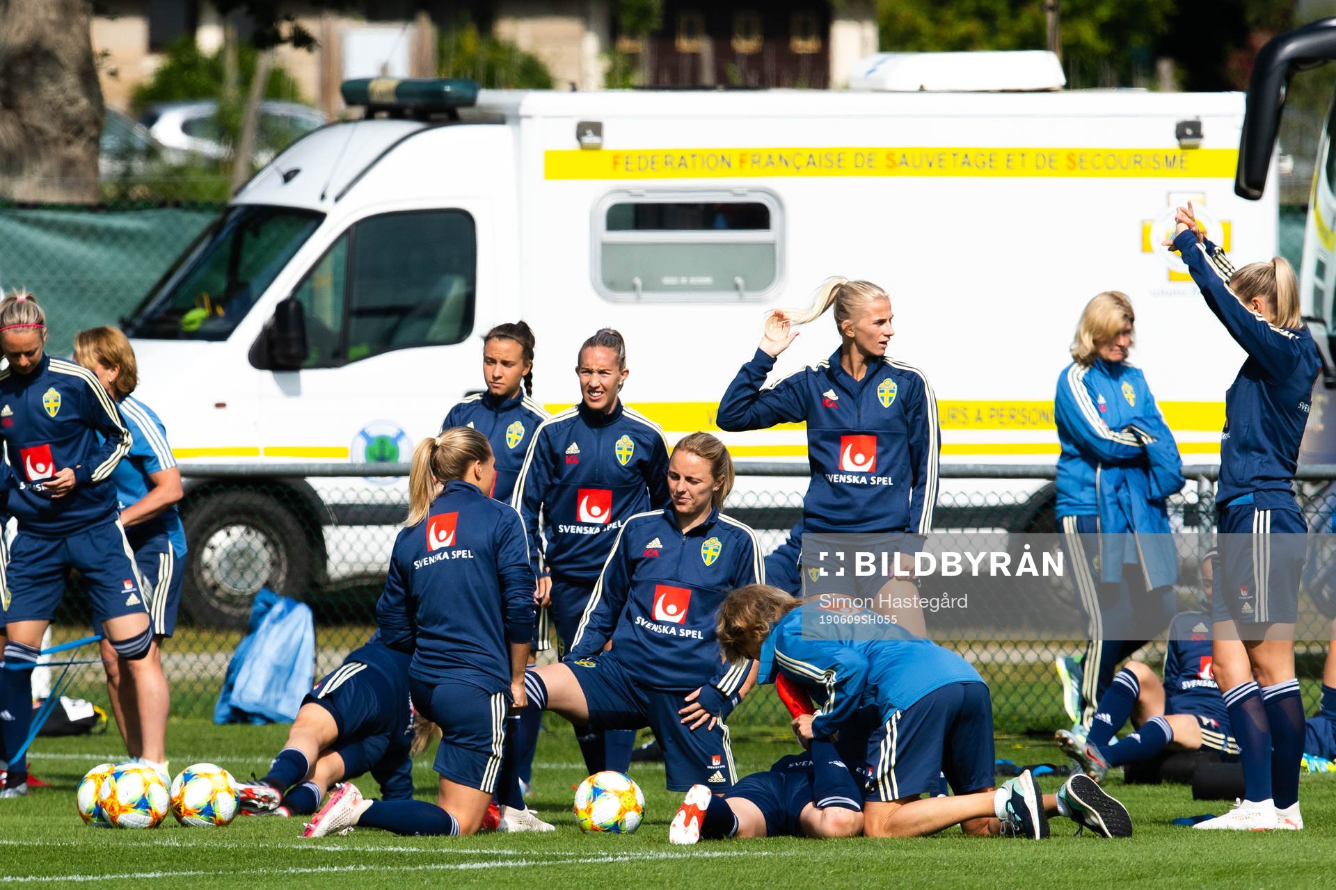 Players of Swedish national women football team