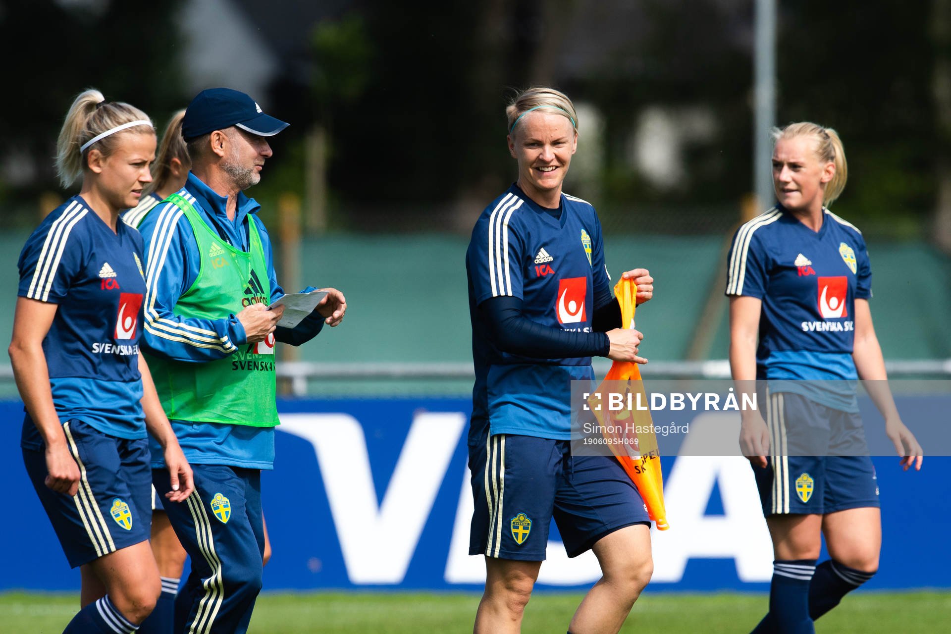 Peter Gerhardsson, Head coach and Nilla Fischer of Swedish