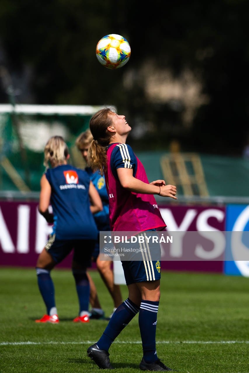 Anna Anvegård of Swedish national women football team