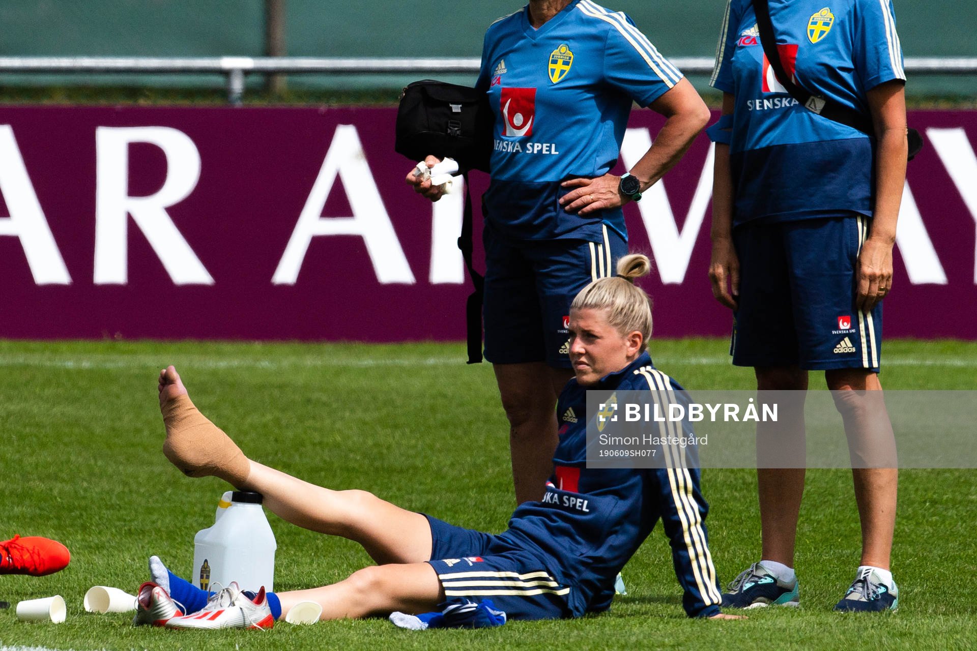Olivia Schough of Swedish national women football team with