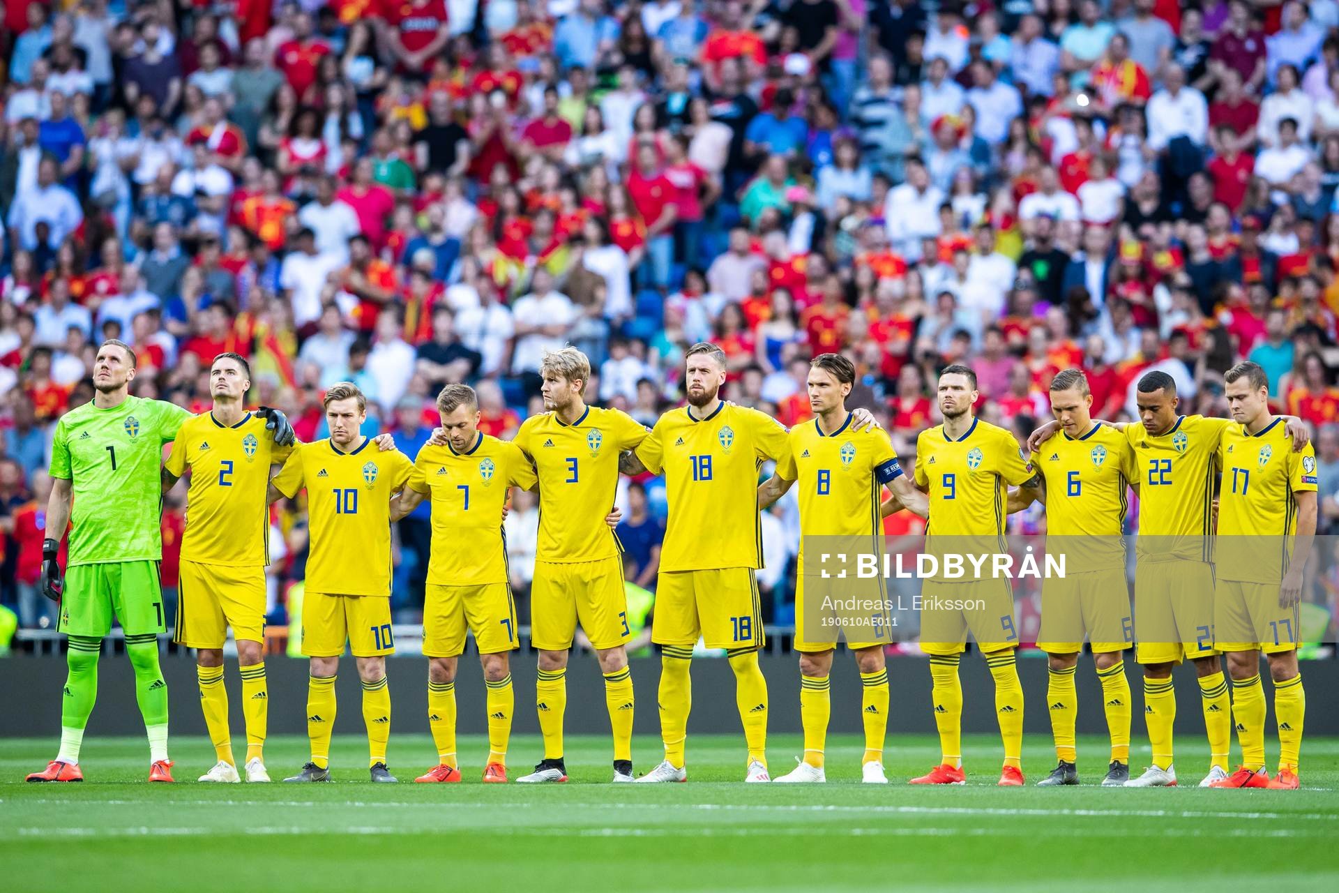 goalkeeper Robin Olsen, Mikael Lustig, Emil Forsberg,