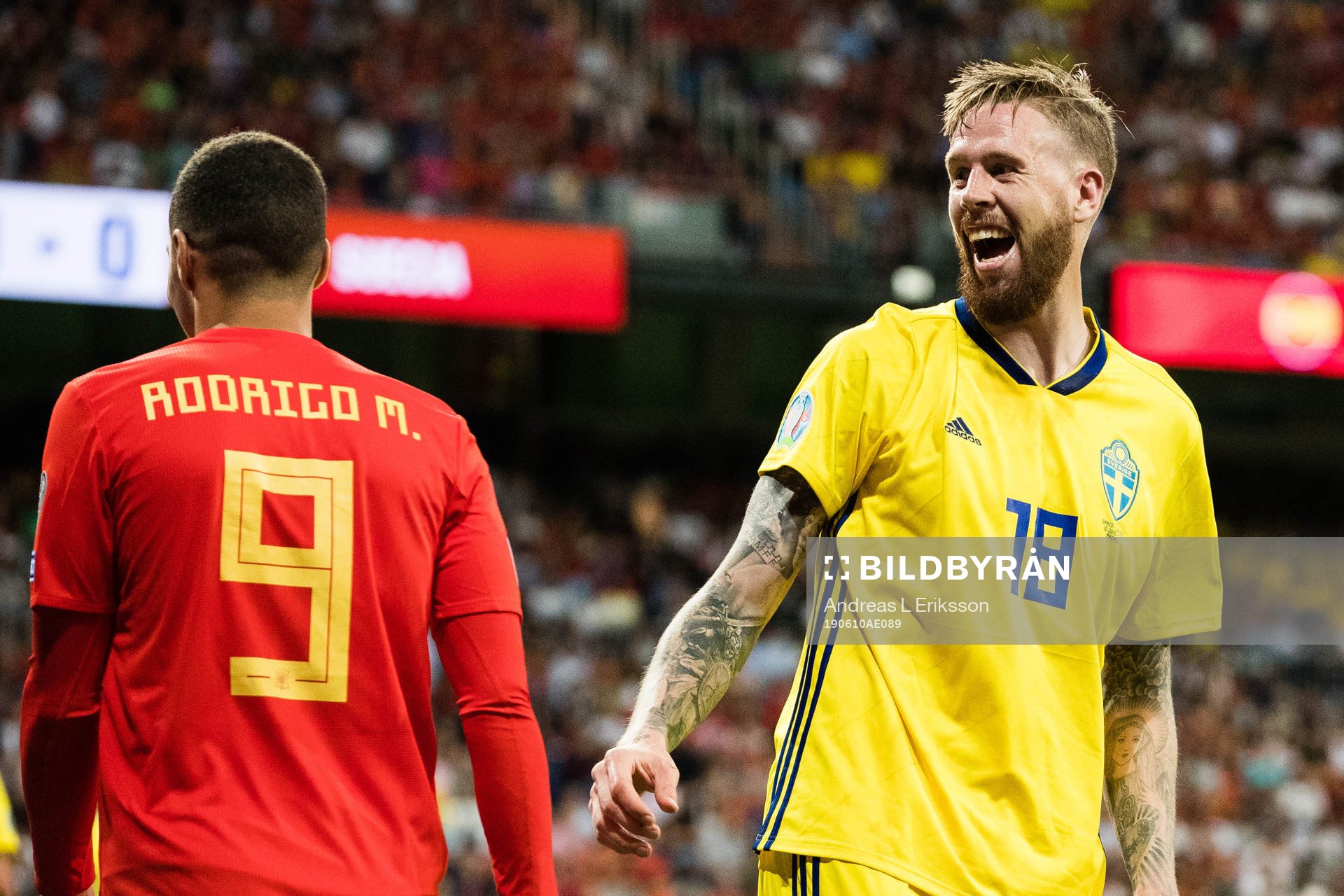 Rodrigo of Spain and Pontus Jansson of Sweden