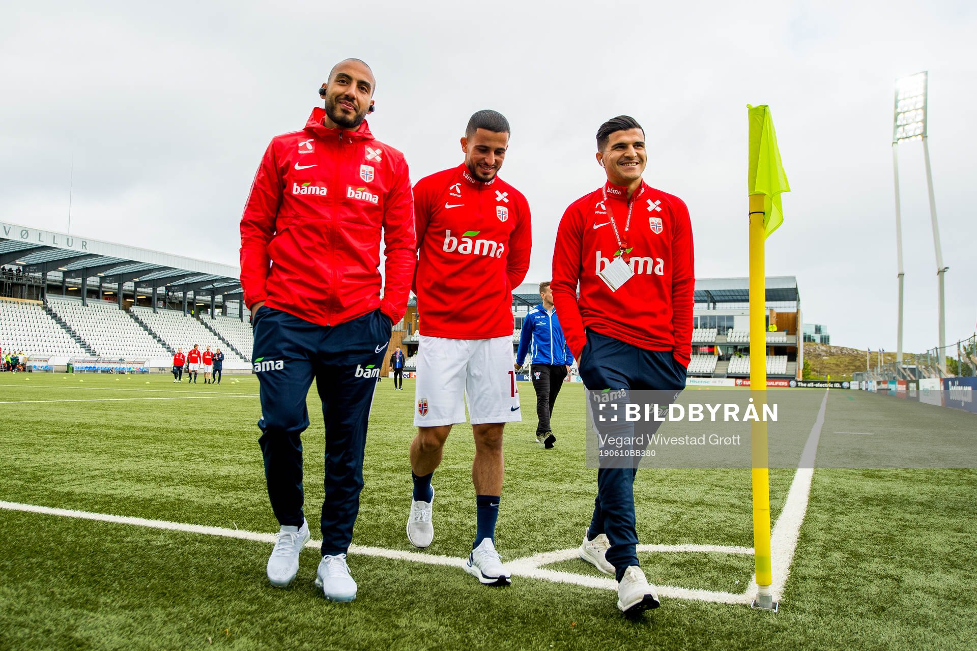 Haitam Aleesami, Omar Elabdellaoui and Tarik Elyounoussi of