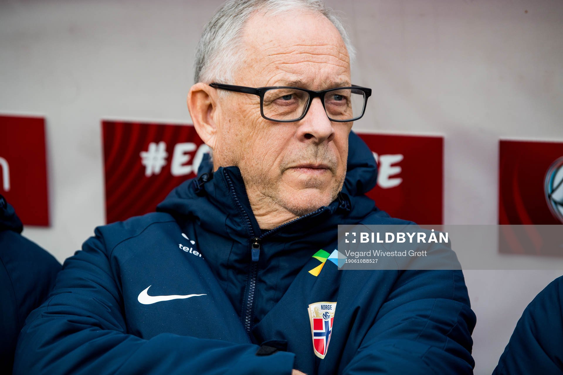 Lars Lagerbäck, head coach of Norway