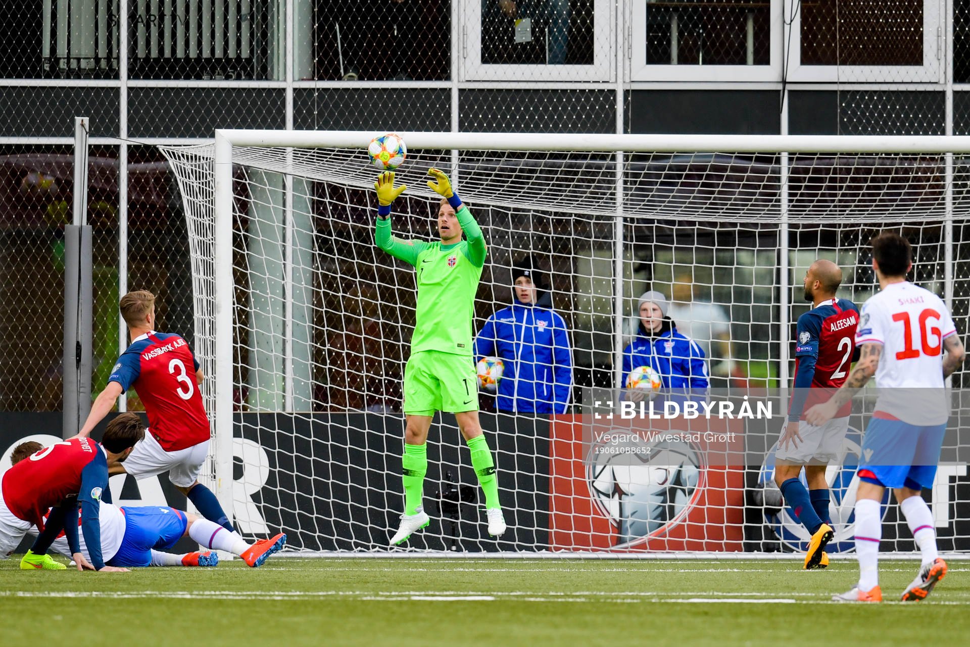 Goalkeeper André Hansen of Norway