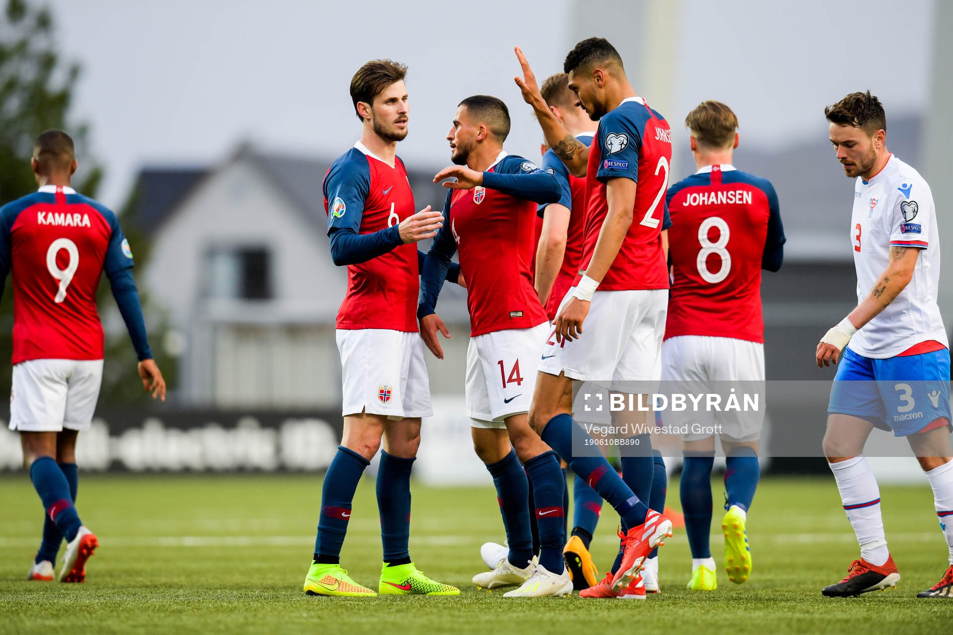 Håvard Nordtveit, Omar Elabdellaoui and Bjørn Maars
