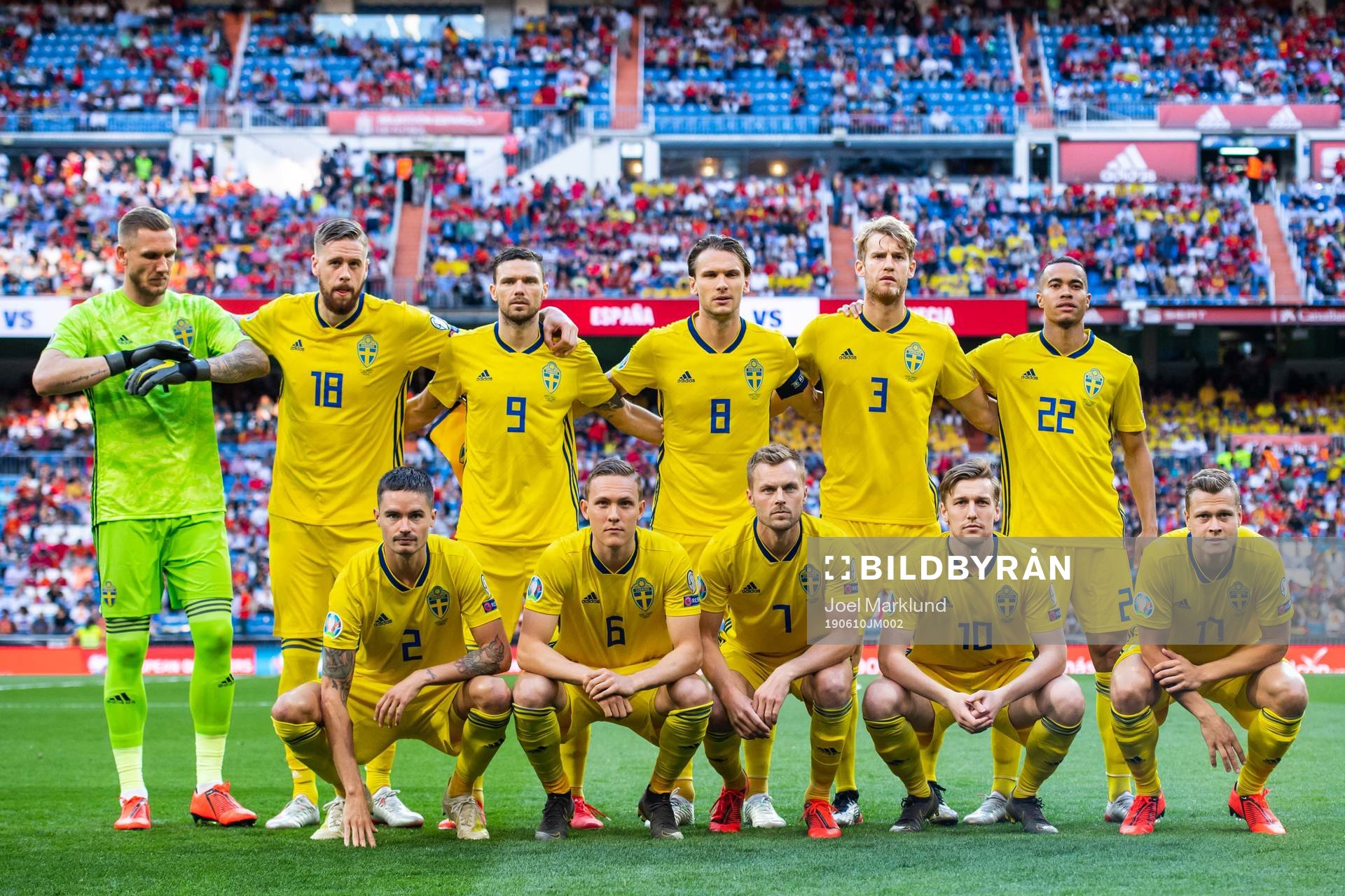 Goalkeeper Robin Olsen, Pontus Jansson, Marcus Berg, Albin