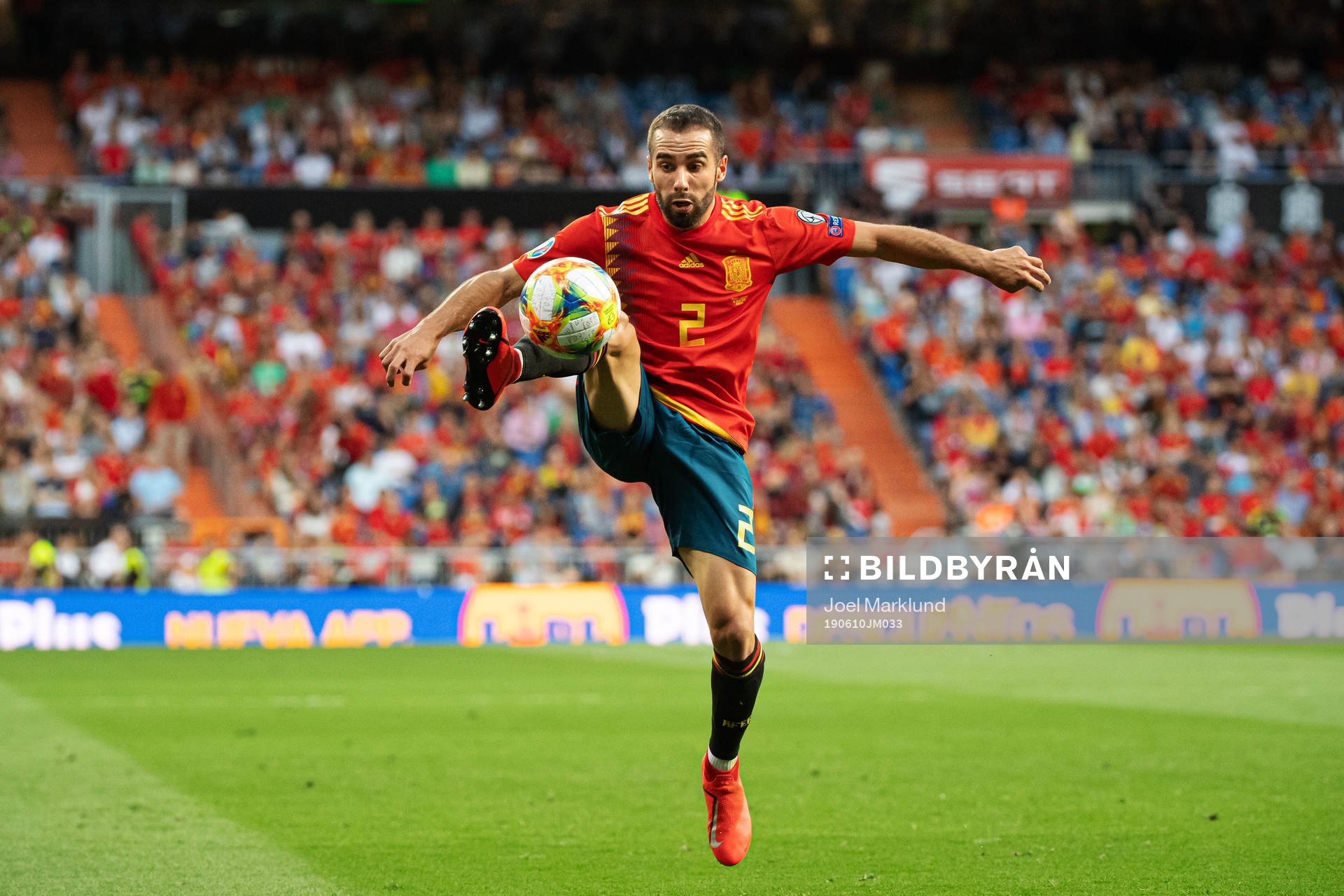 Dani Carvajal of Spain