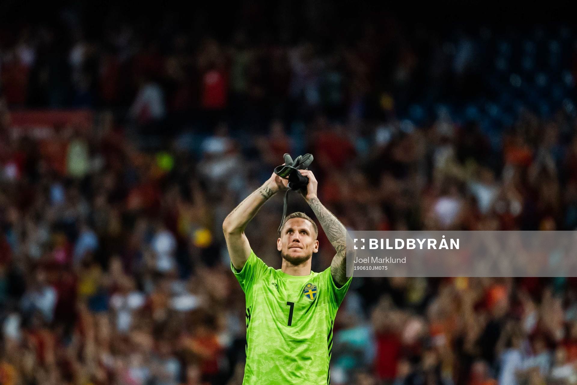 Goalkeeper Robin Olsen of Sweden looks dejected