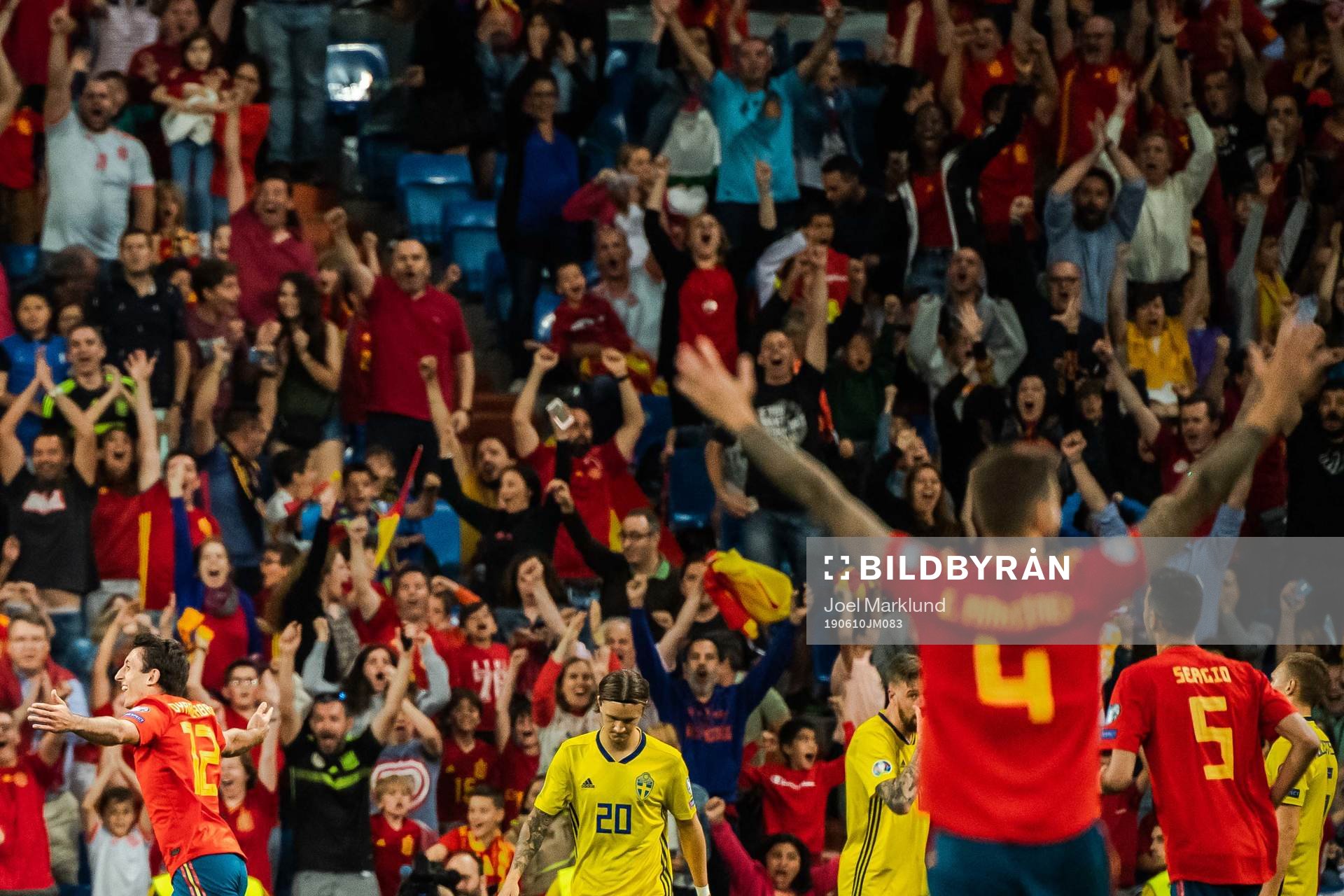 Mikel Oyarzabal of Spain celebrates