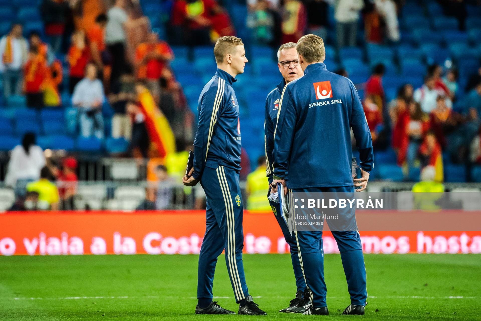 Goalkeeper coach Maths Elfvendal, assistant coach Peter