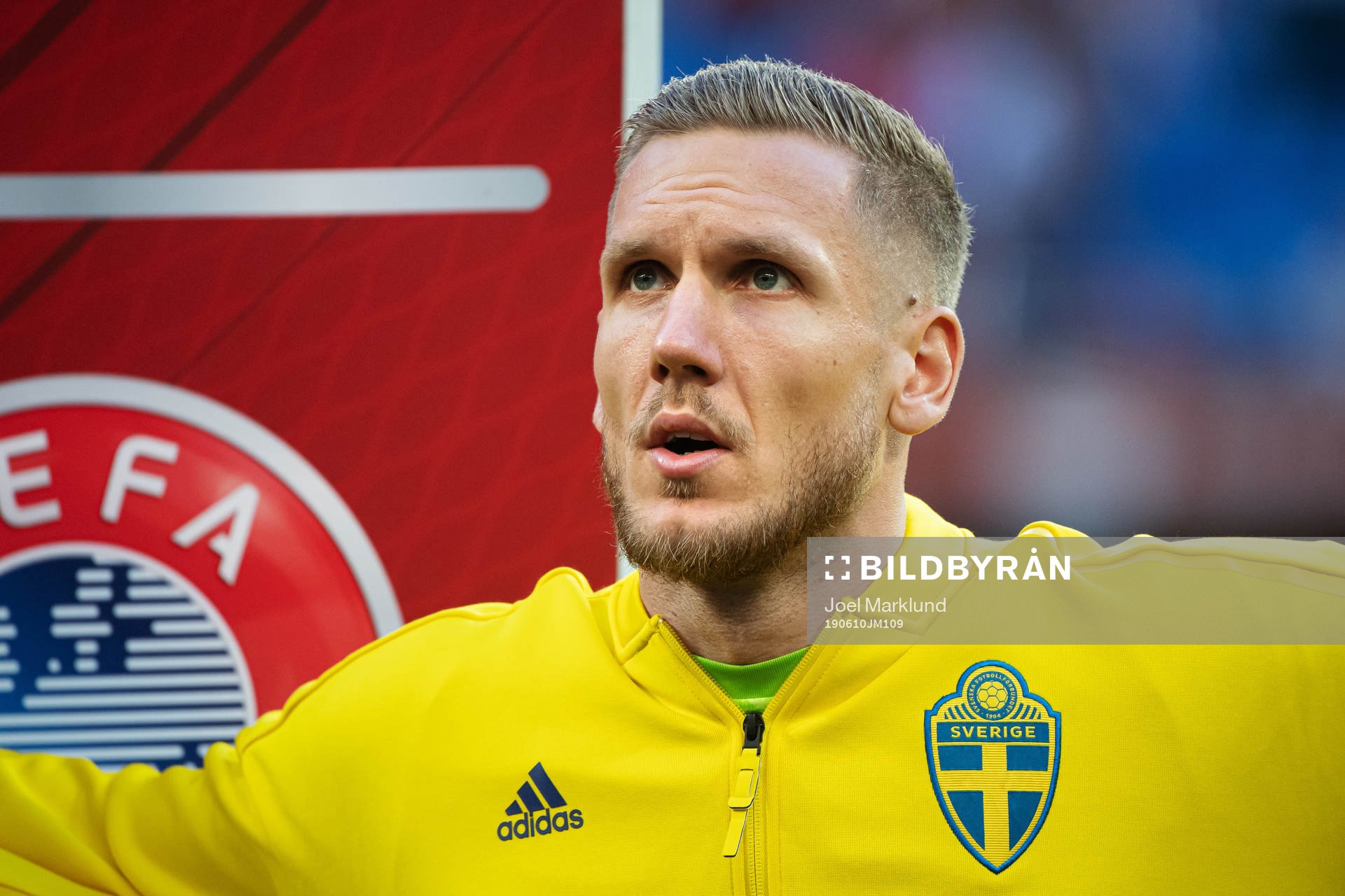 Goalkeeper Robin Olsen of Sweden