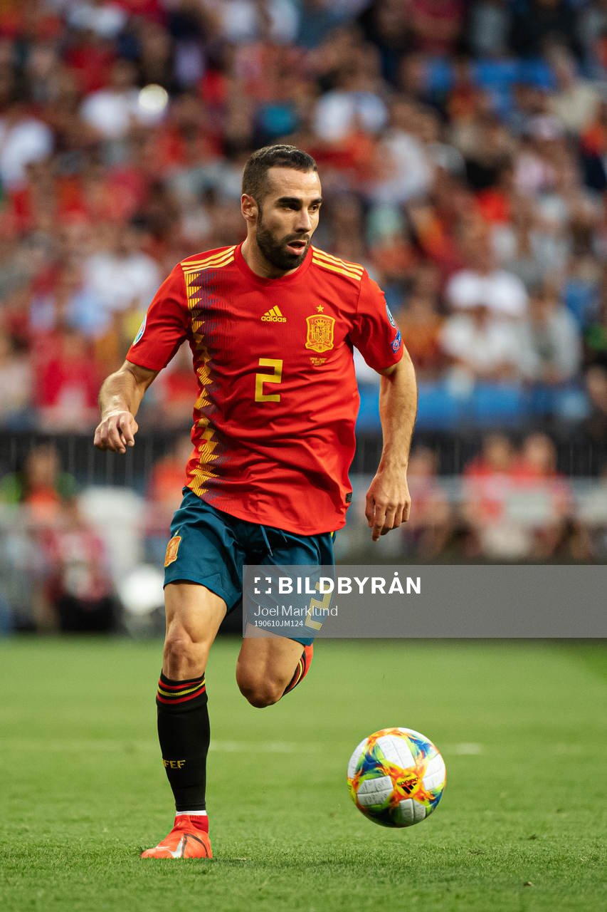 Dani Carvajal of Spain