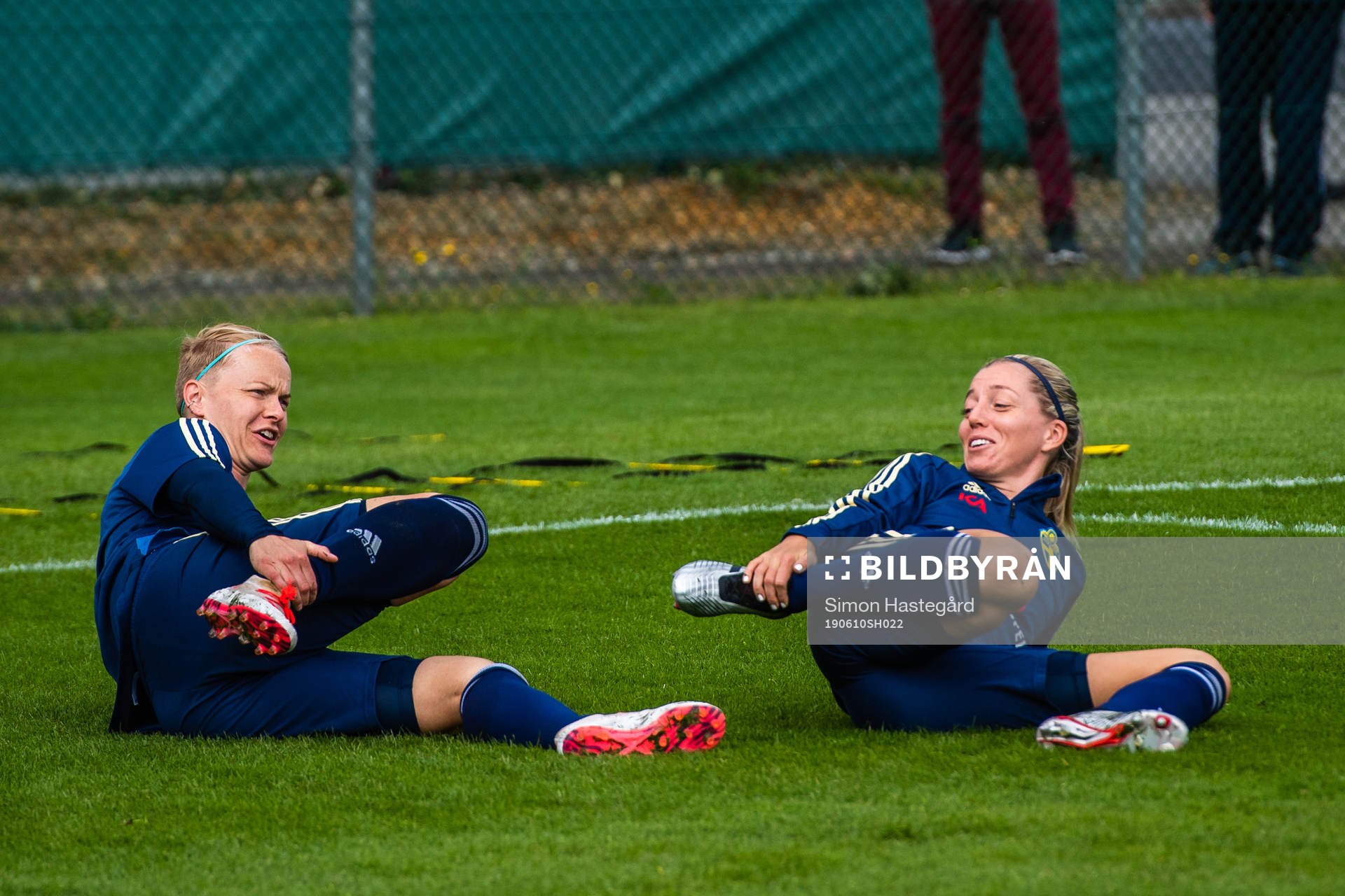 Nilla Fischer and Linda Sembrant of Swedish national women